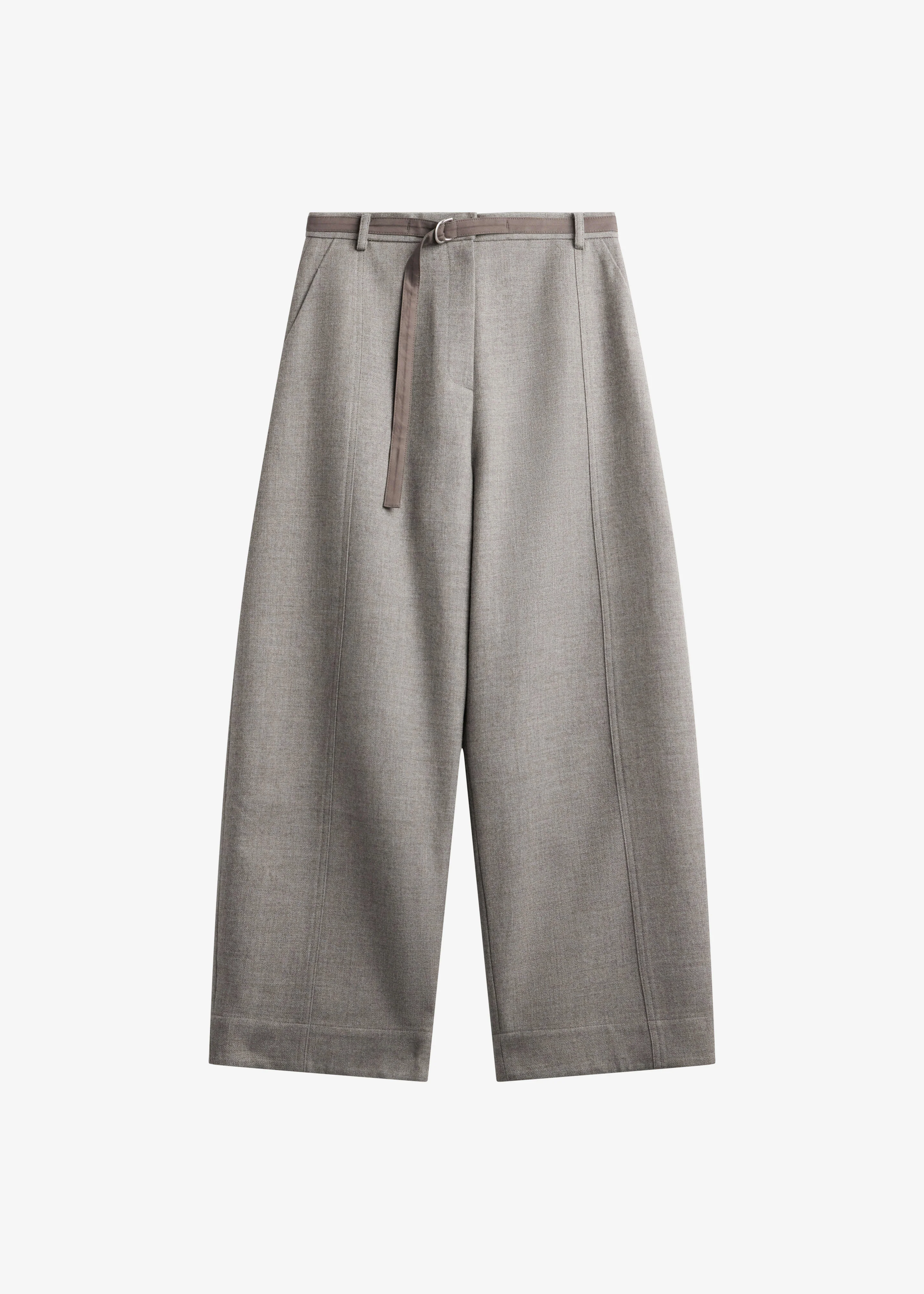 Sanve Tapered Leg Pants - Beige Melange - Image 8