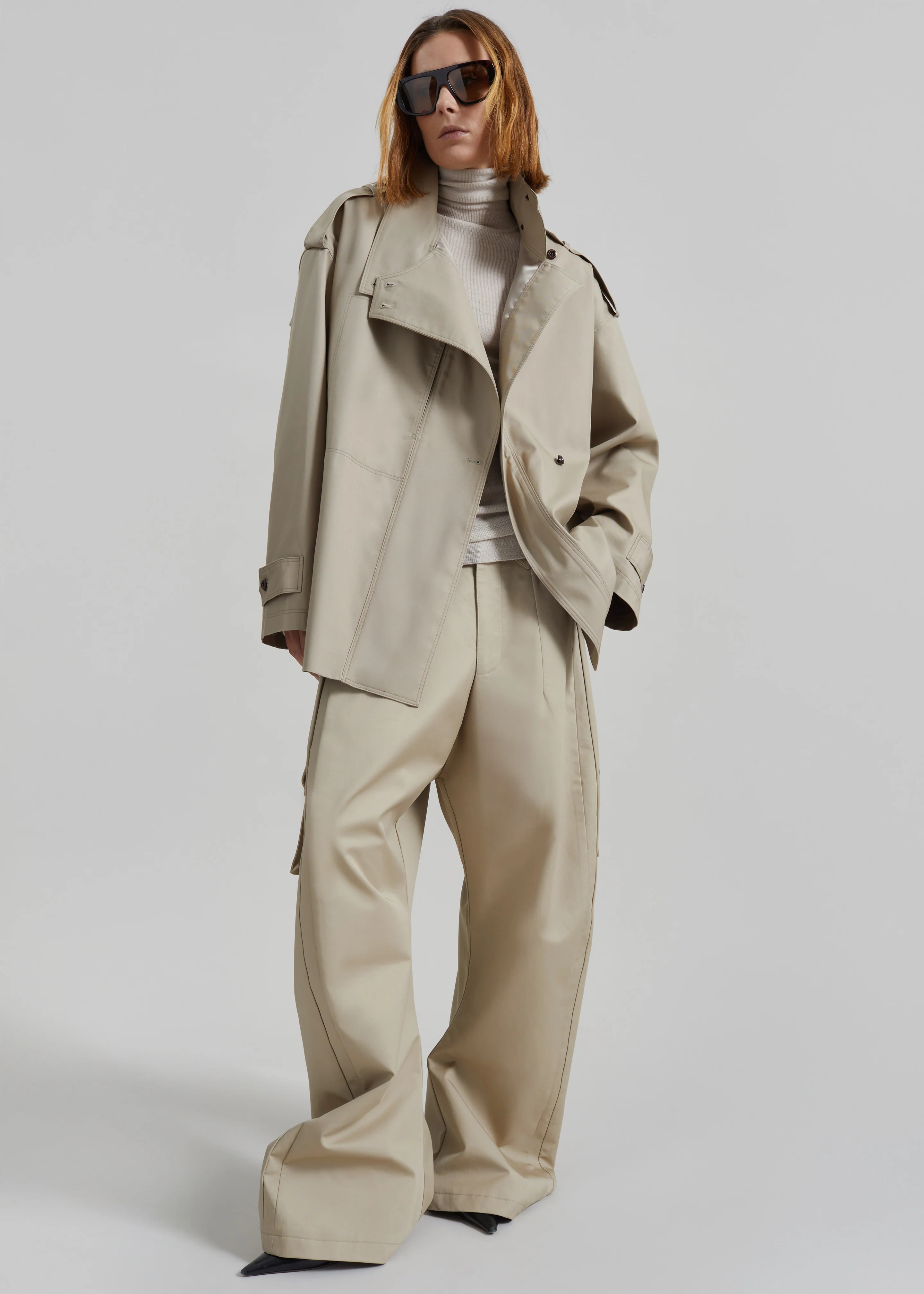 Schagen Short Trench - Beige - Image 2