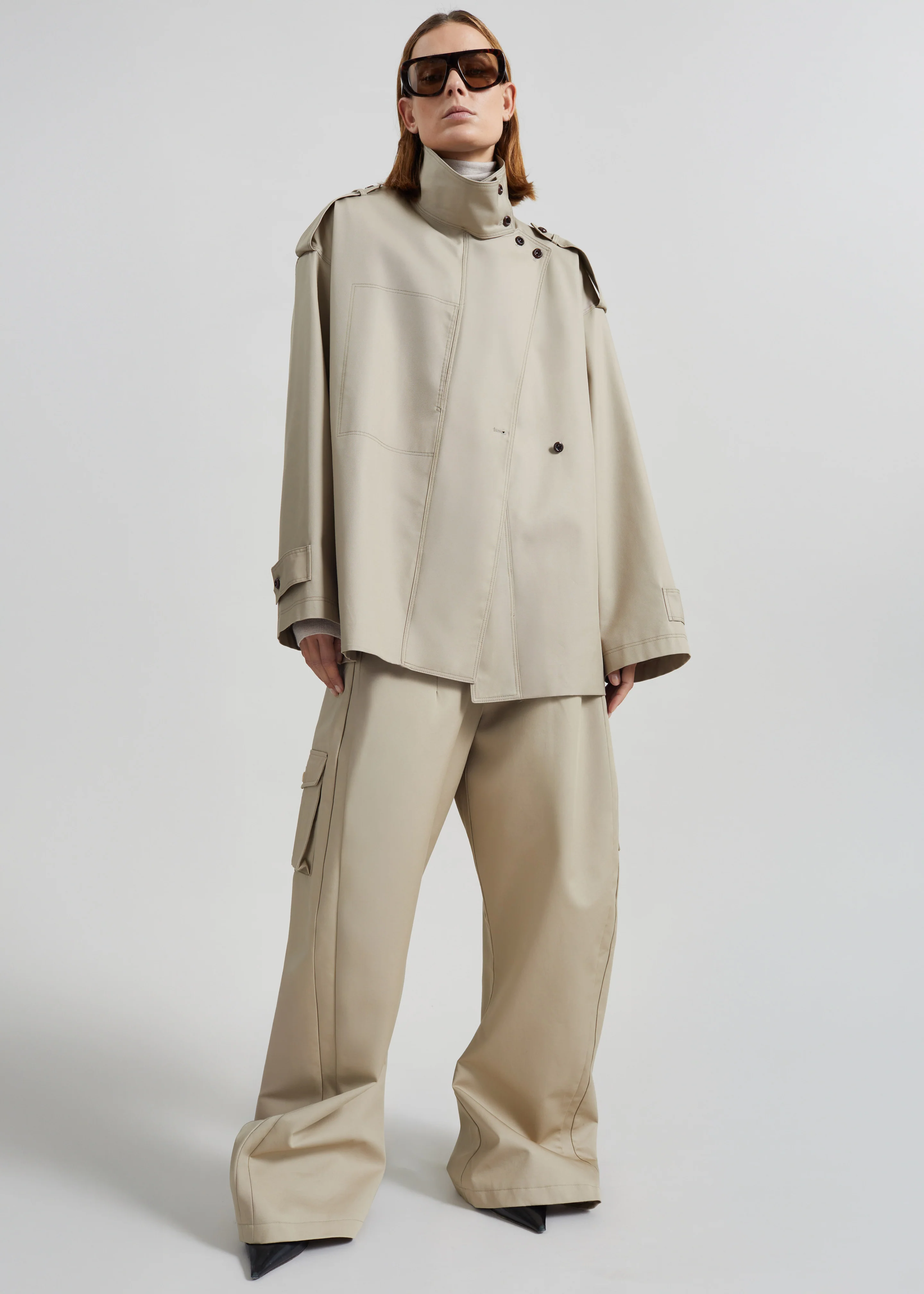 Schagen Short Trench - Beige - Image 4