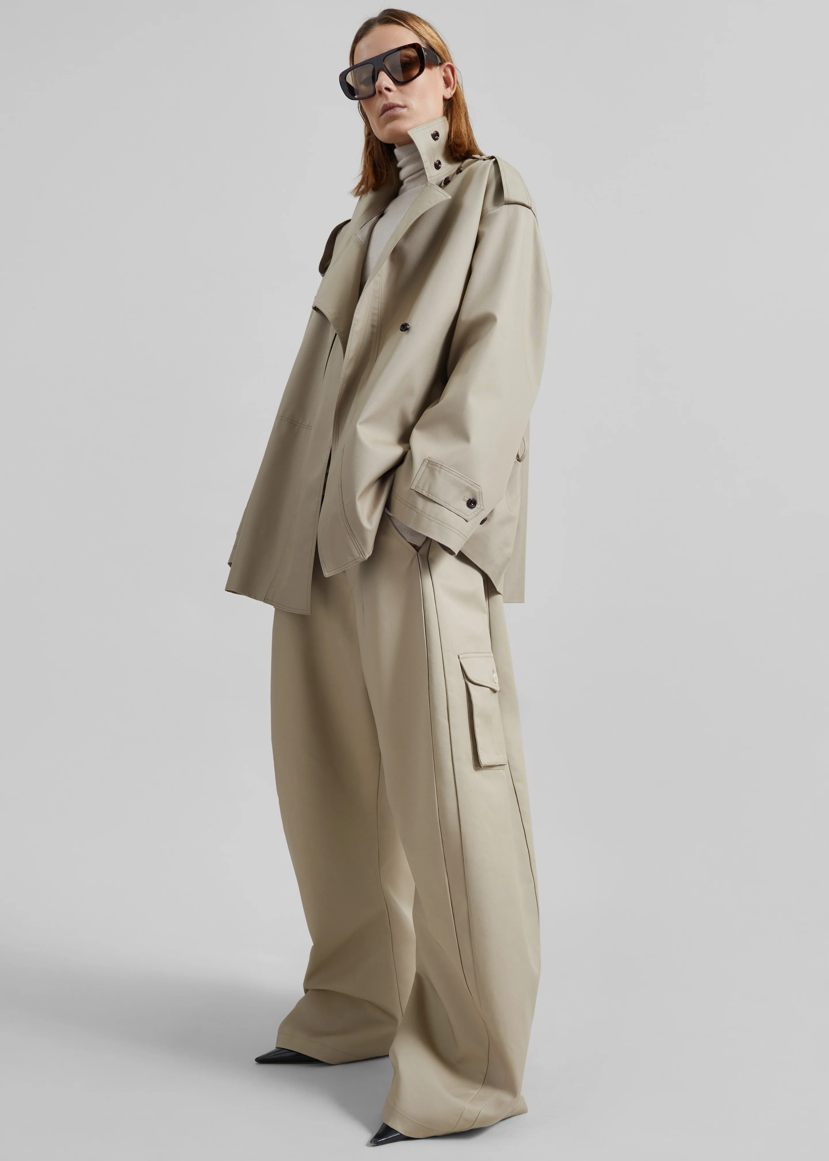 Schagen Short Trench - Beige - Image 6