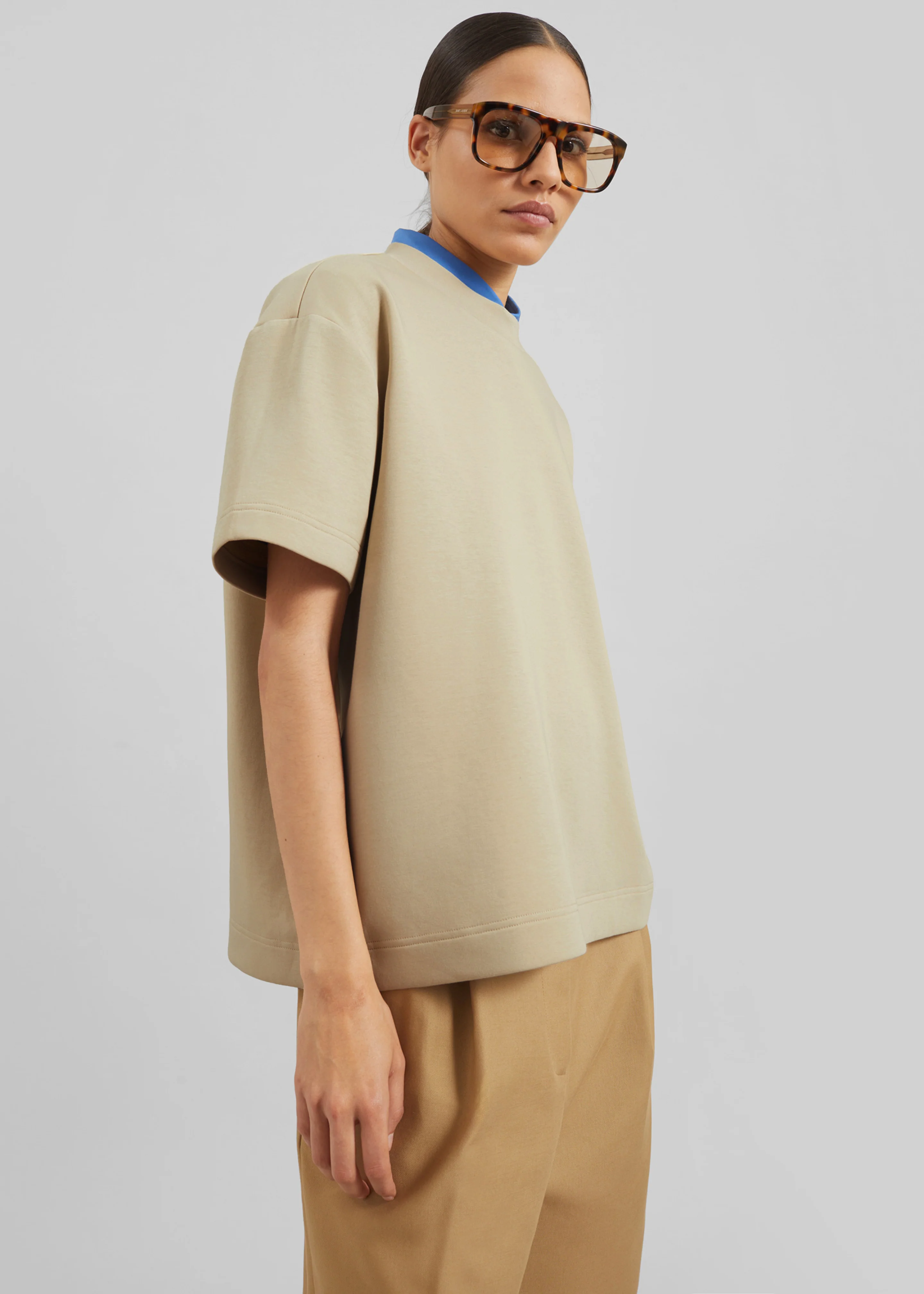 Scoob Boxy T-Shirt - Beige - Image 5