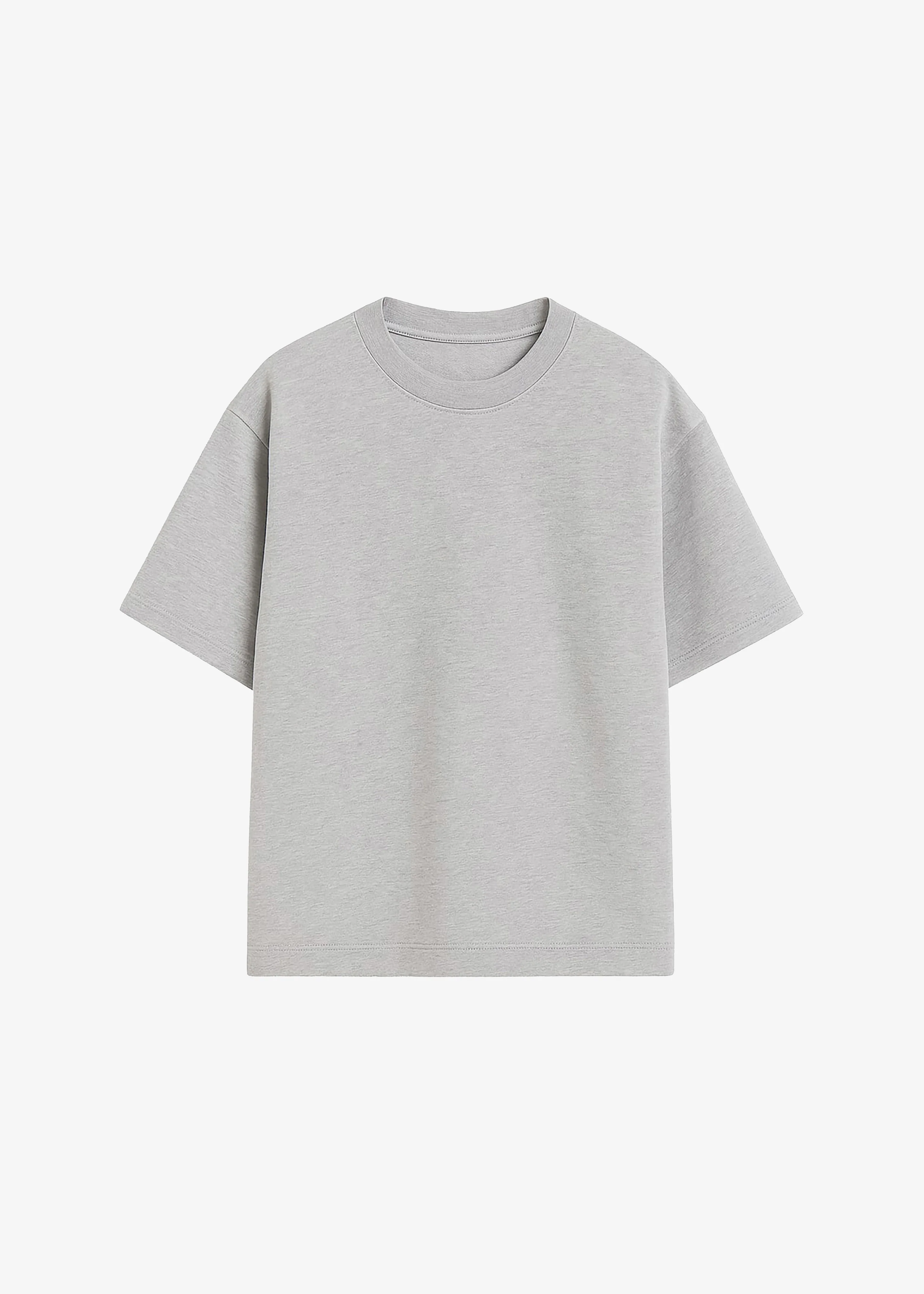 Scoob Boxy T-Shirt - Grey Melange - Image 7