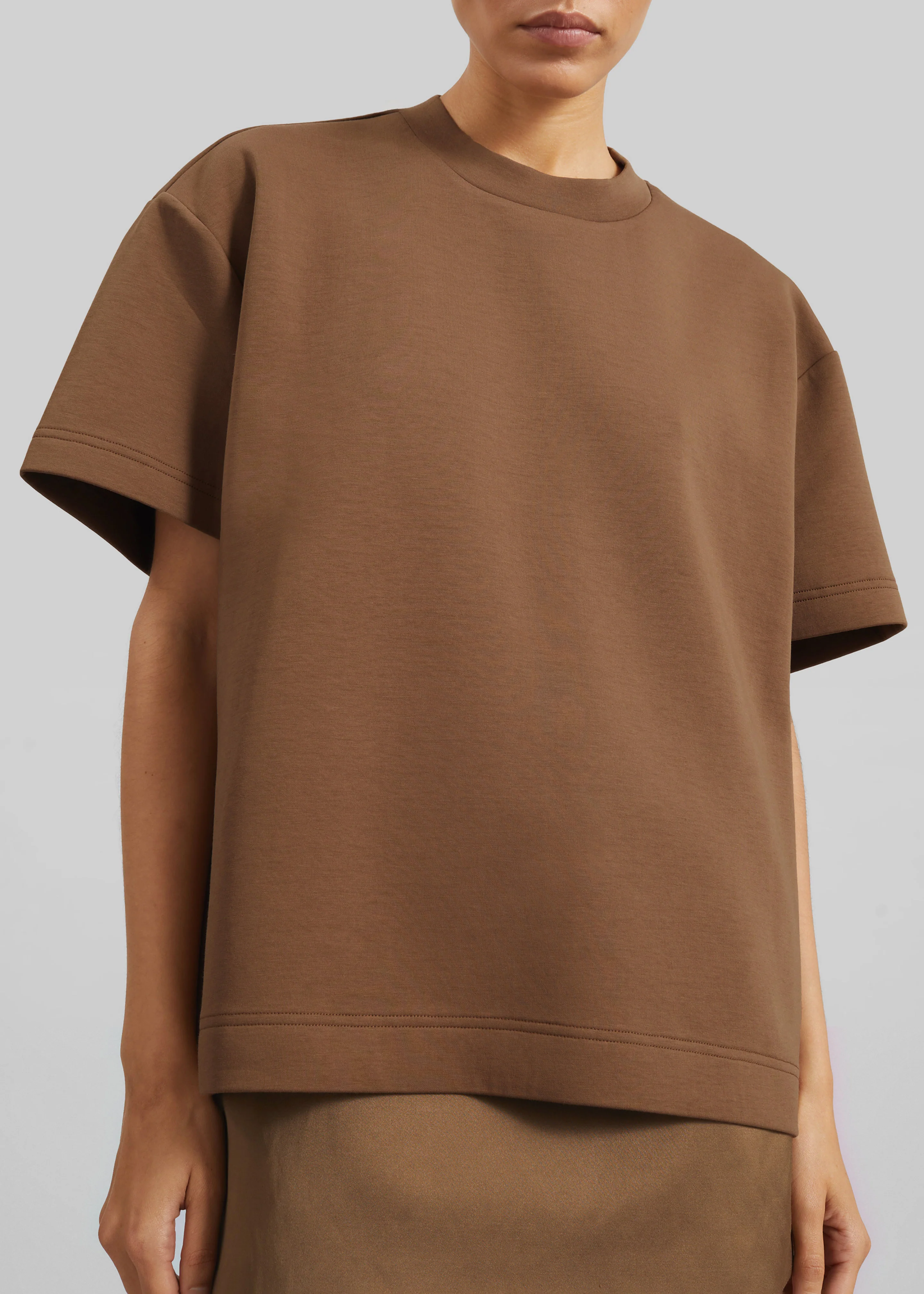 Scoob Boxy T-Shirt - Light Brown - Image 3