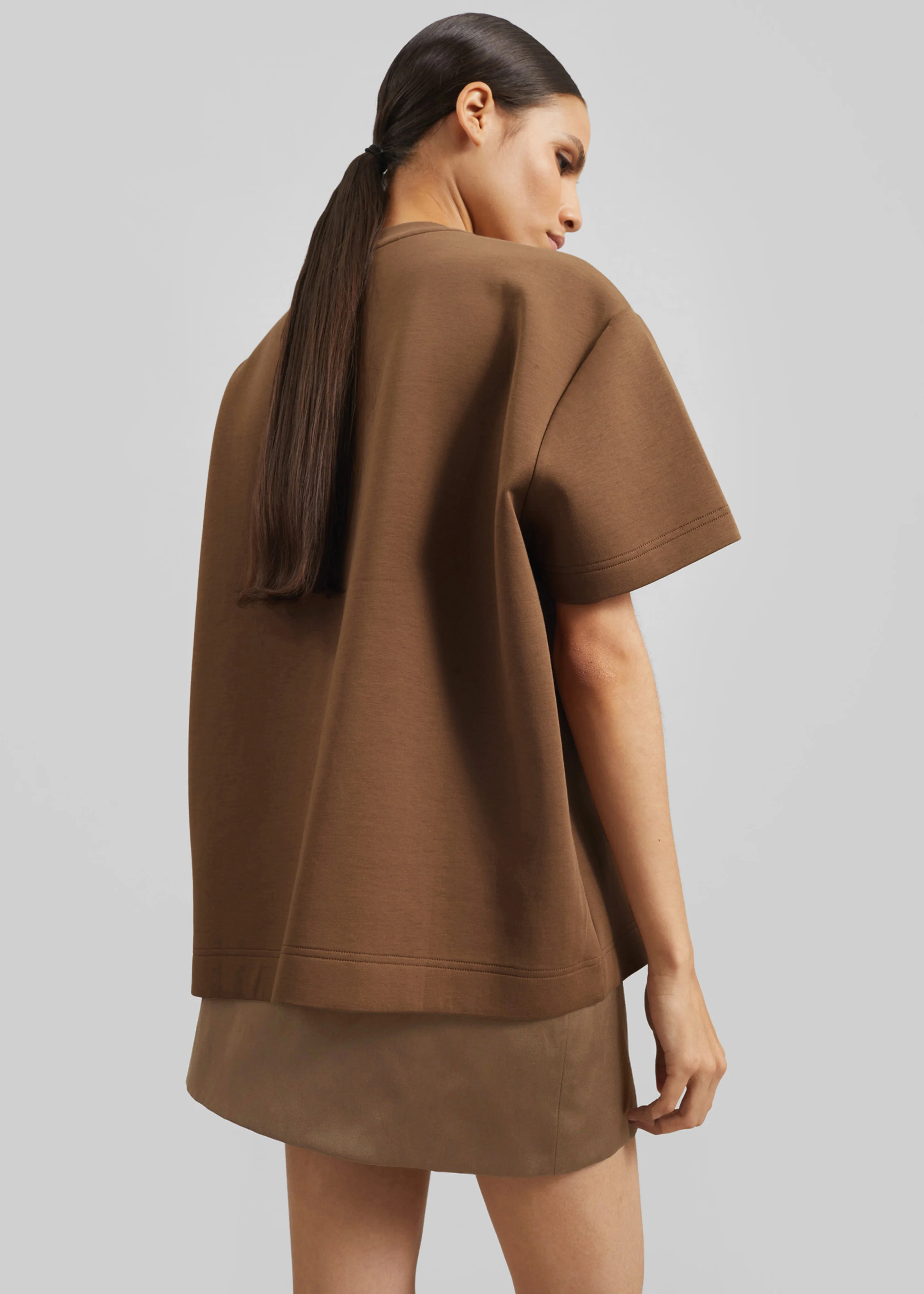 Scoob Boxy T-Shirt - Light Brown - Image 5