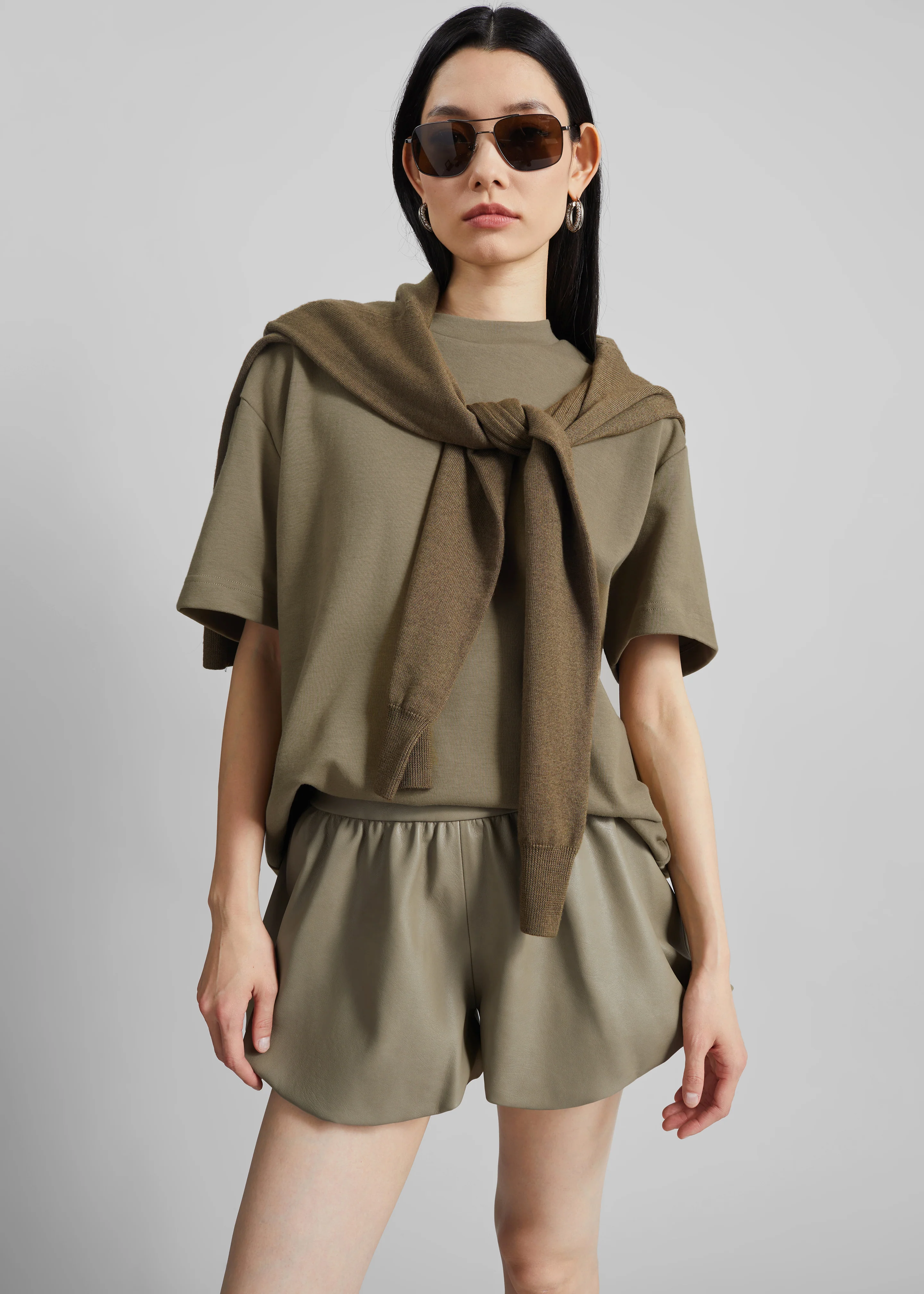 Scoob Boxy T-Shirt - Pale Olive - Image 2