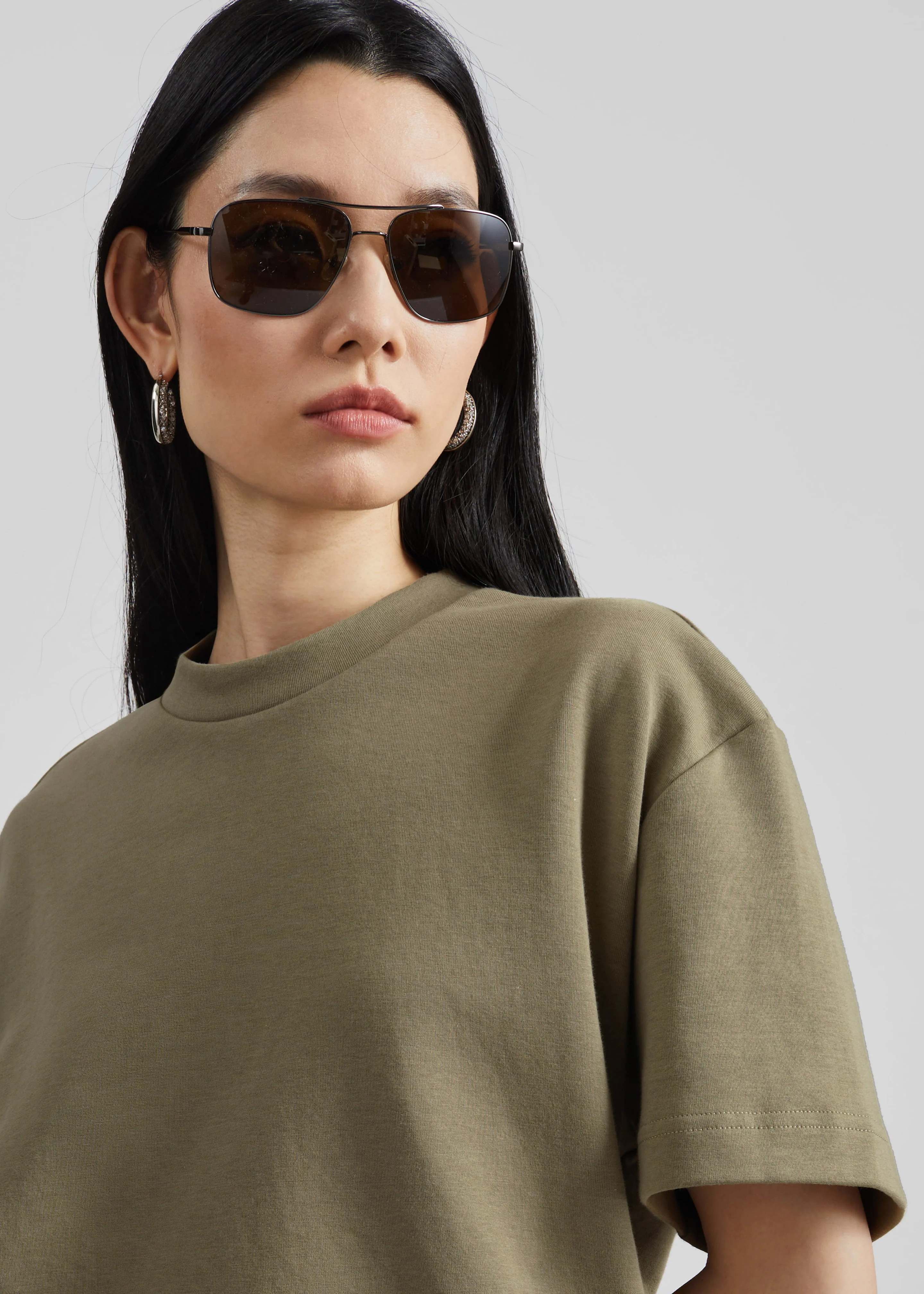 Scoob Boxy T-Shirt - Pale Olive - Image 4