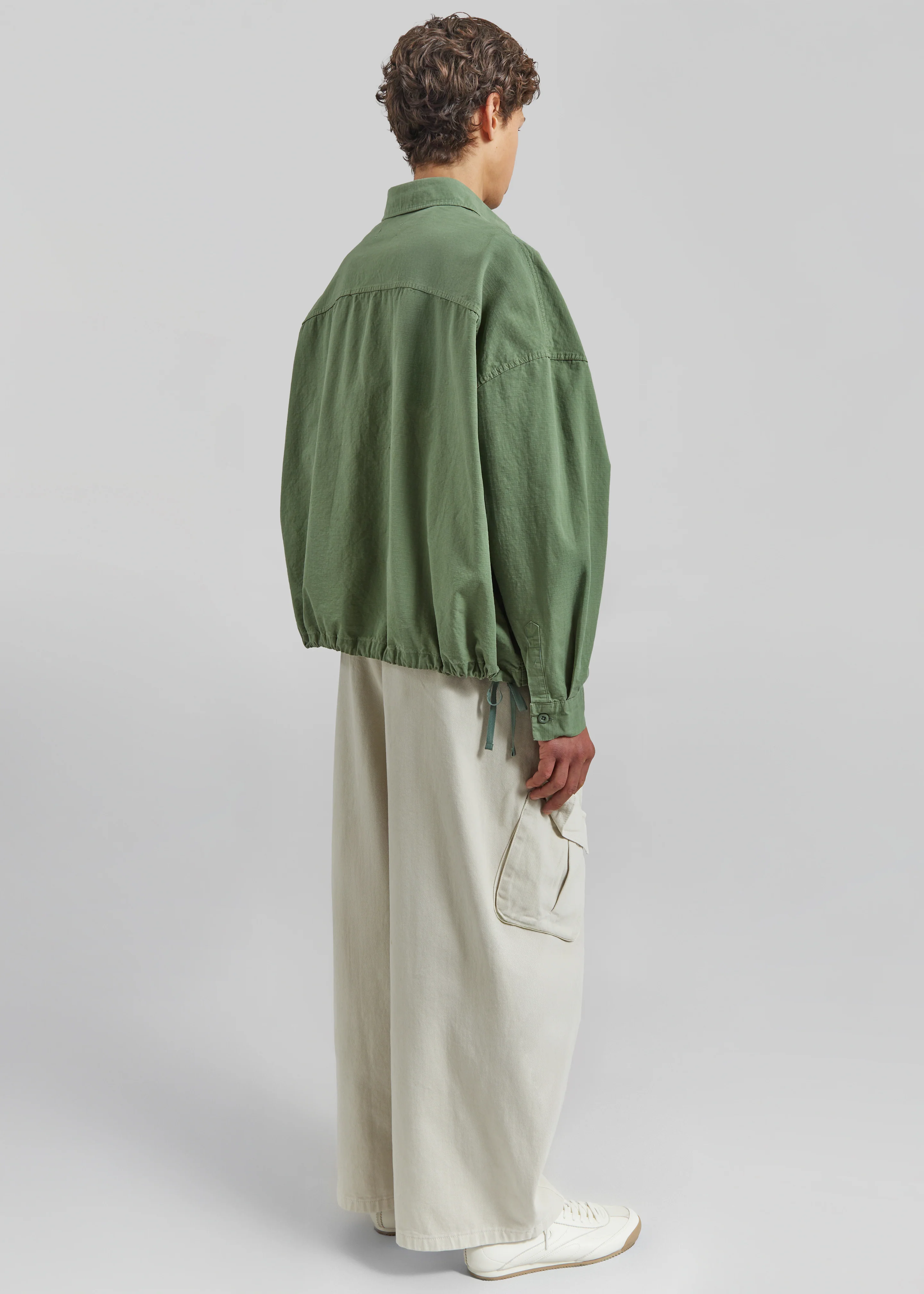 Seb Cargo Shirt - Army Green - Image 15