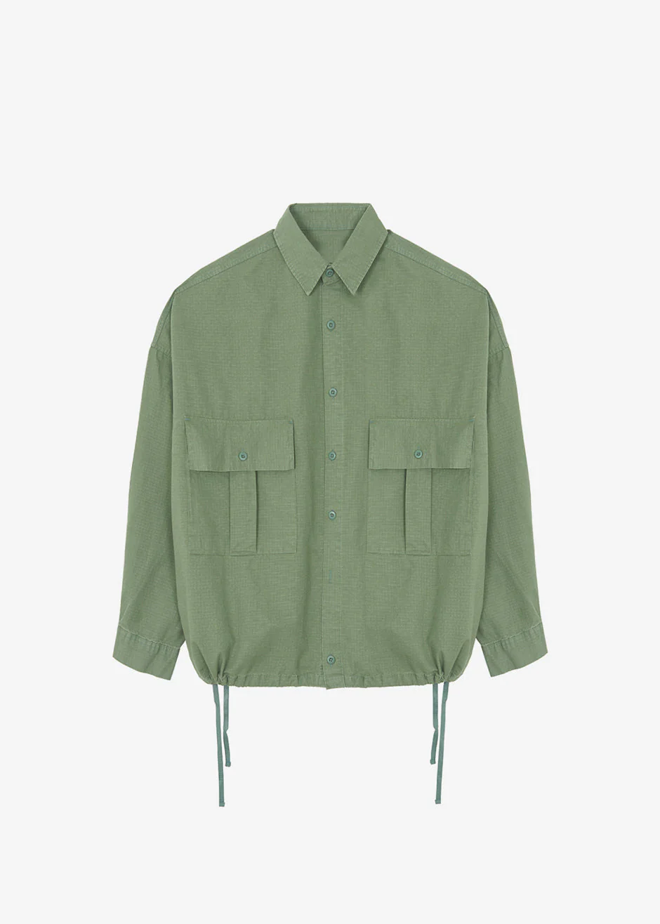 Seb Cargo Shirt - Army Green - Image 18