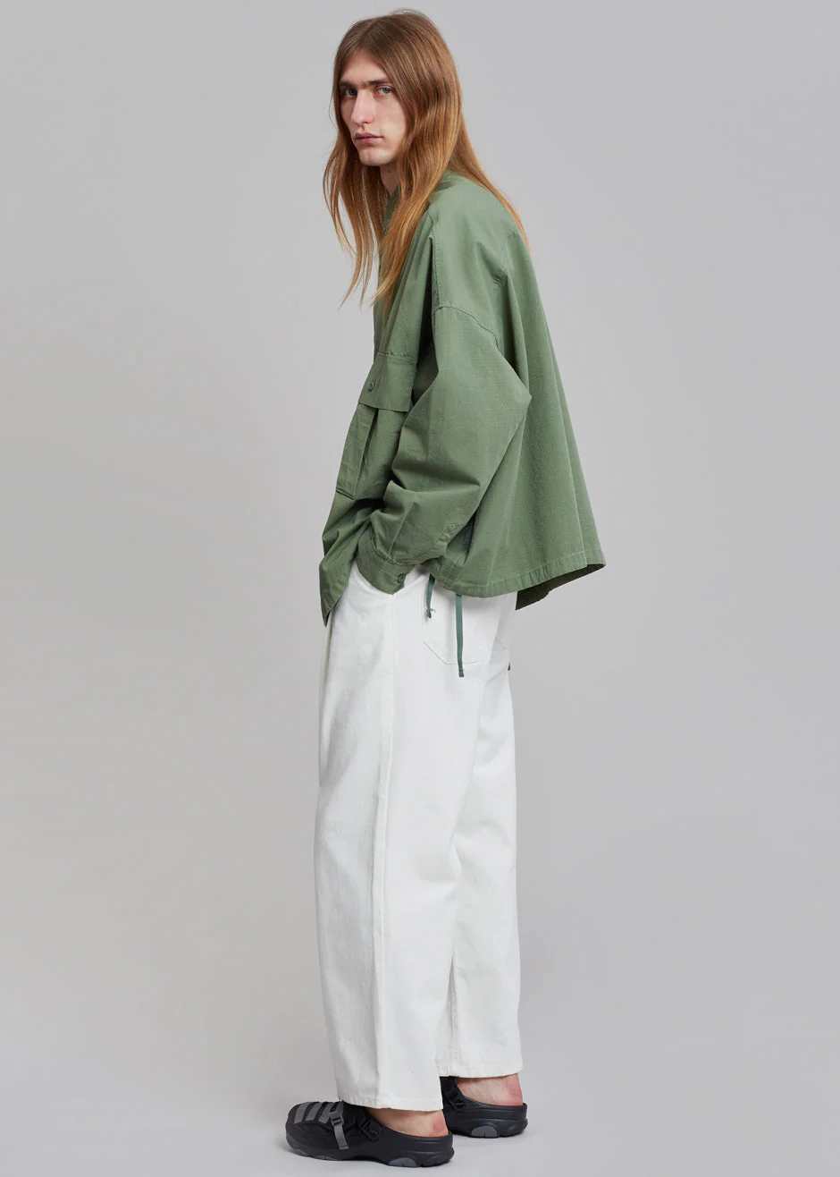 Seb Cargo Shirt - Army Green - Image 2