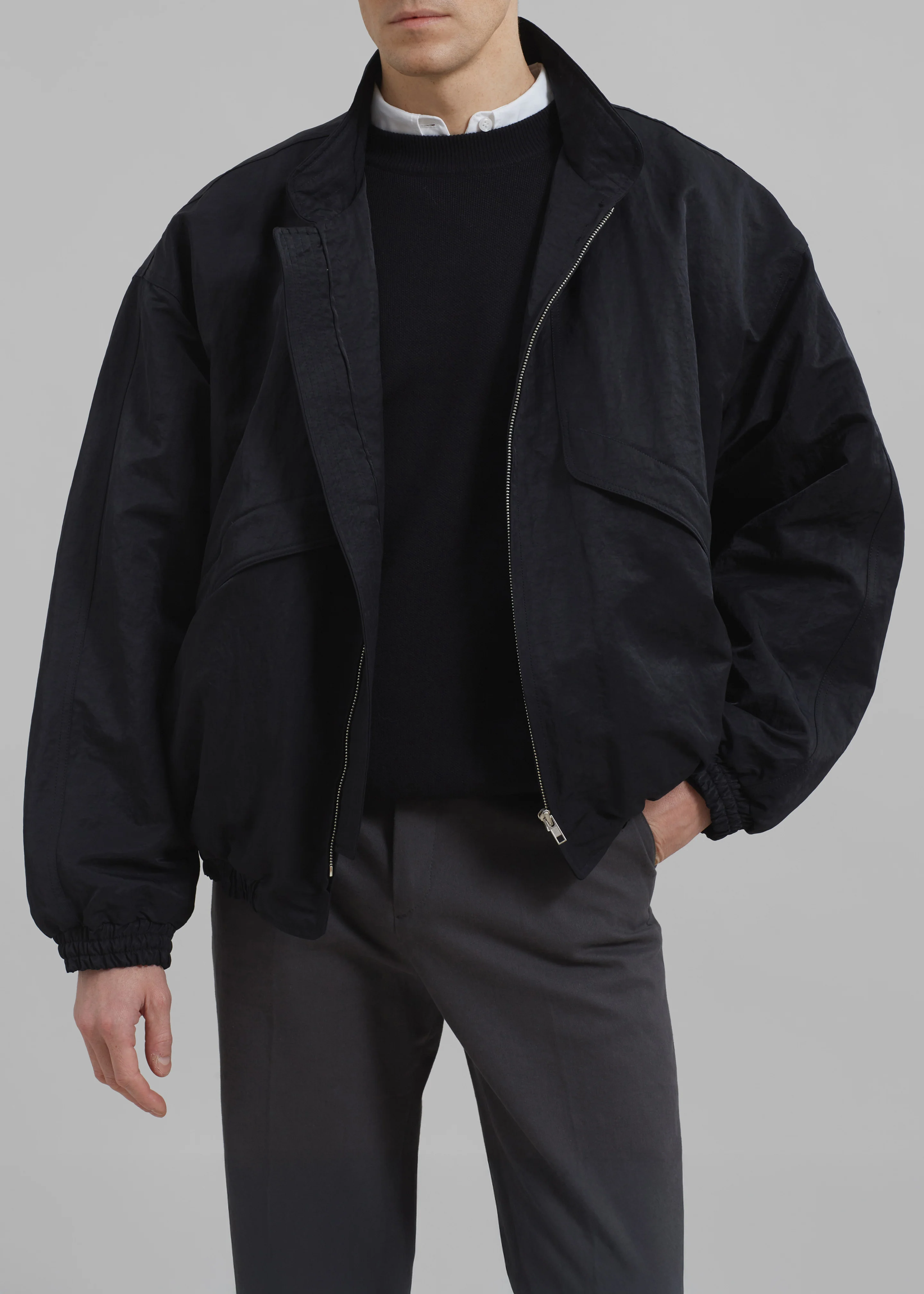 Seth Oversized Jacket - Black