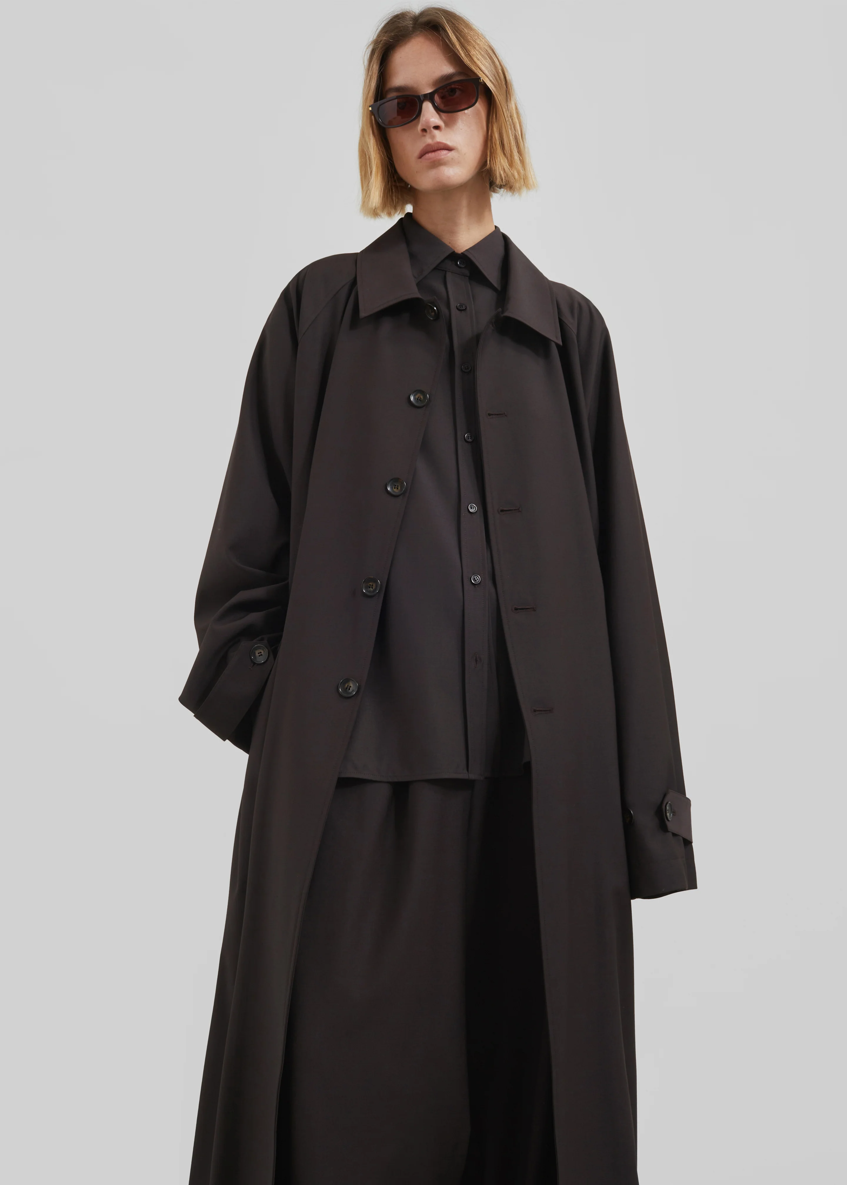 Shay Trench Coat - Brown - Image 3