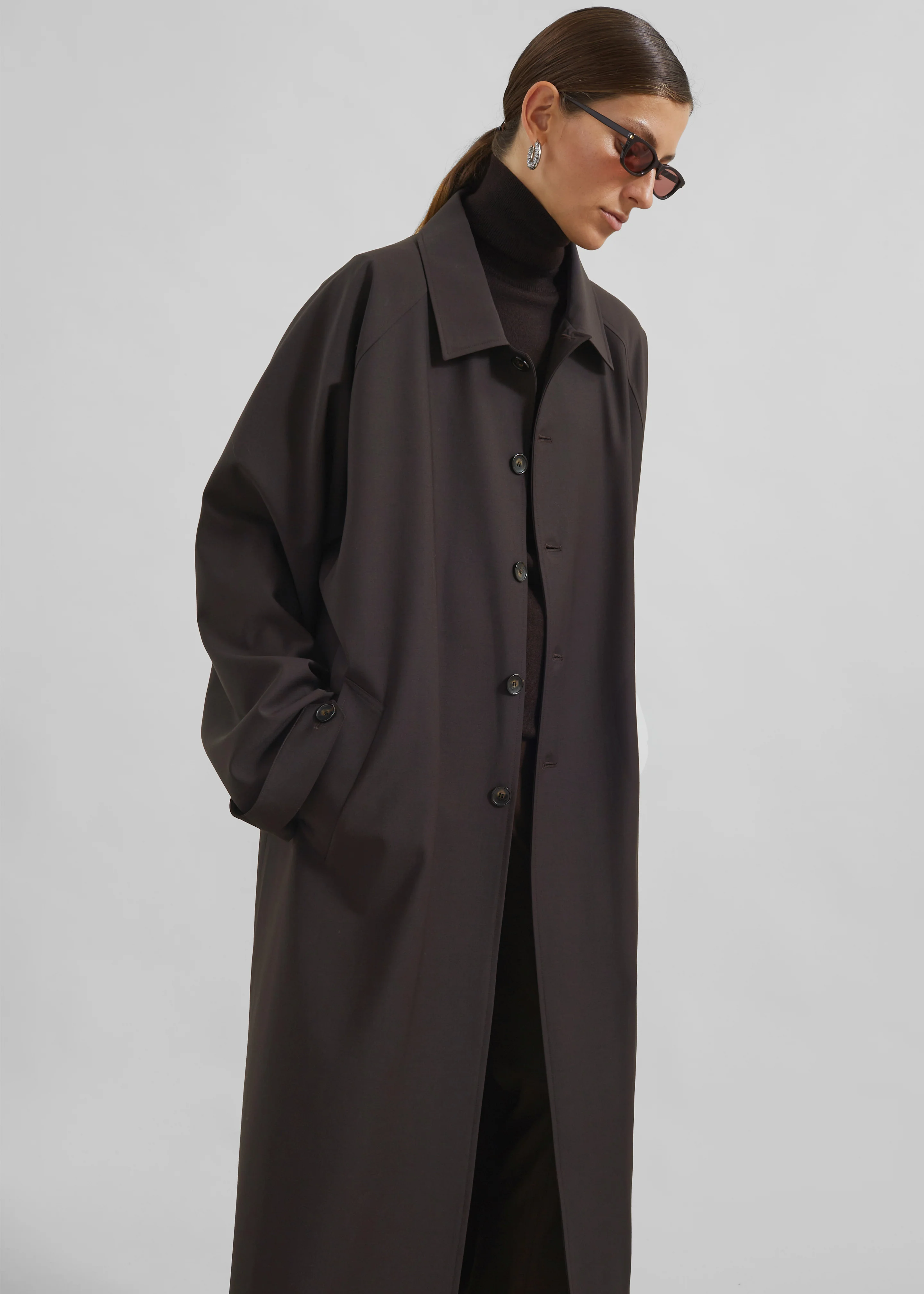 Shay Trench Coat - Brown - Image 9