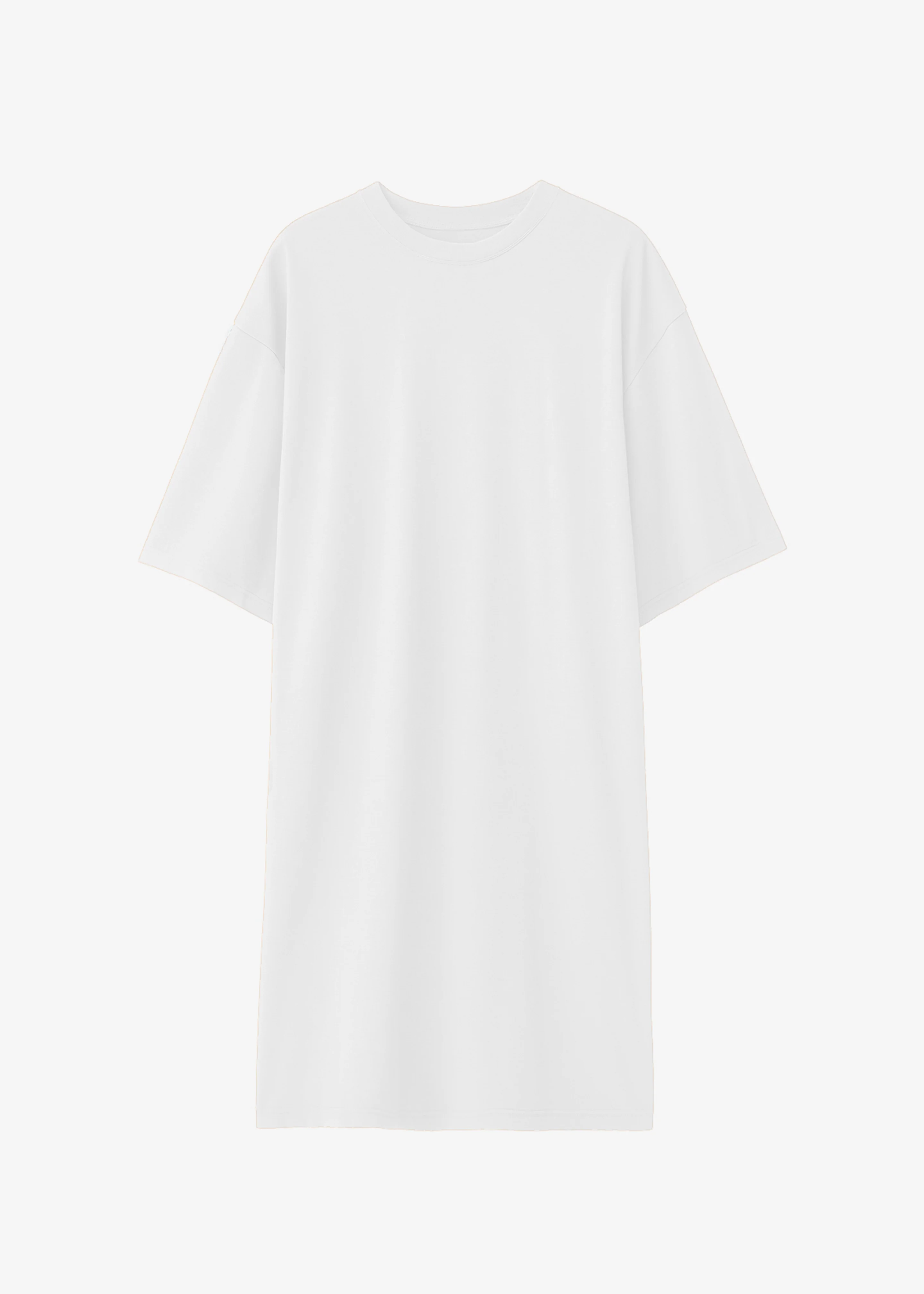 Sian Oversized T-Shirt Dress - White - Image 6