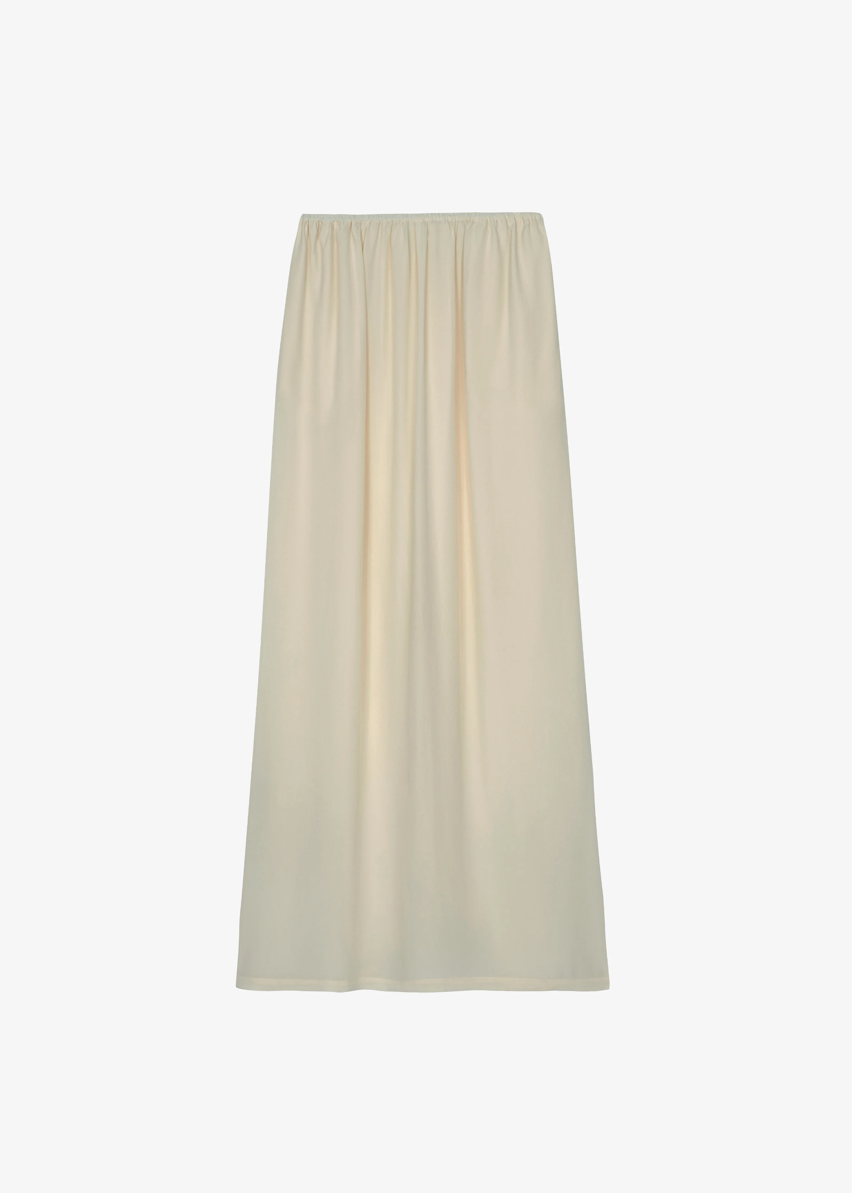 Sibena Silk Maxi Skirt - Cement - Image 10