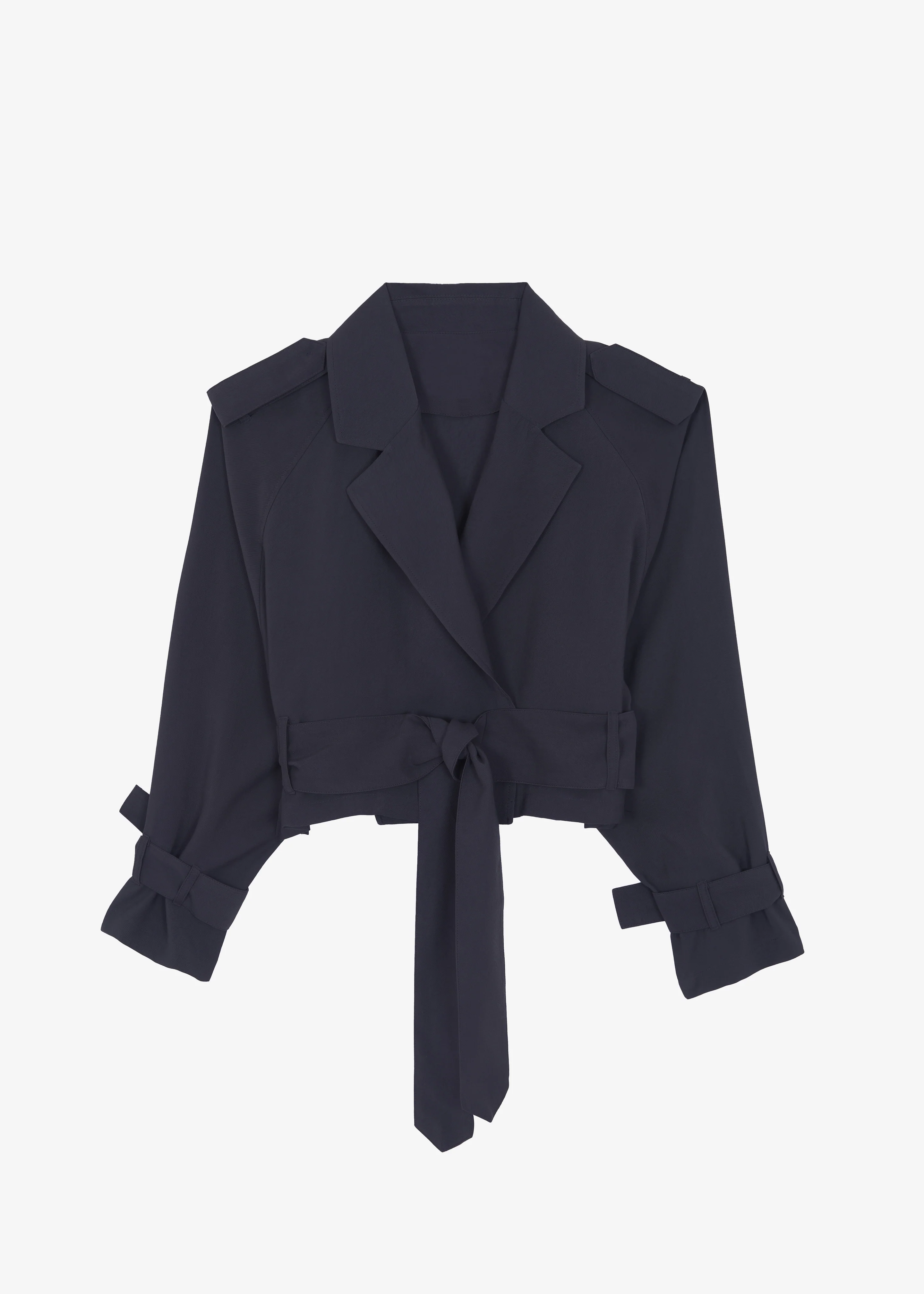 Simona Short Trench - Navy - Image 6