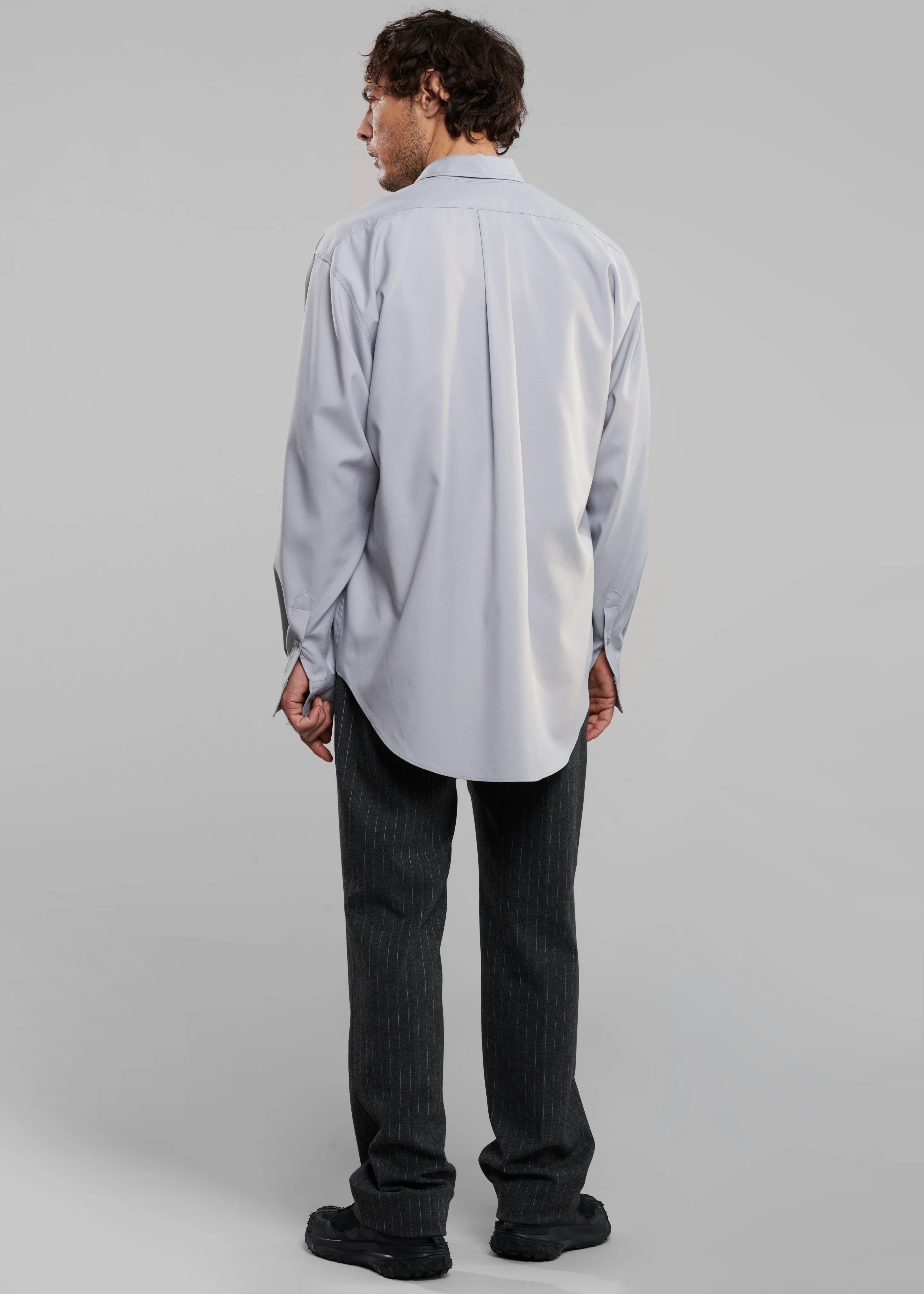 Sinclair Oxford Shirt - Grey - Image 10