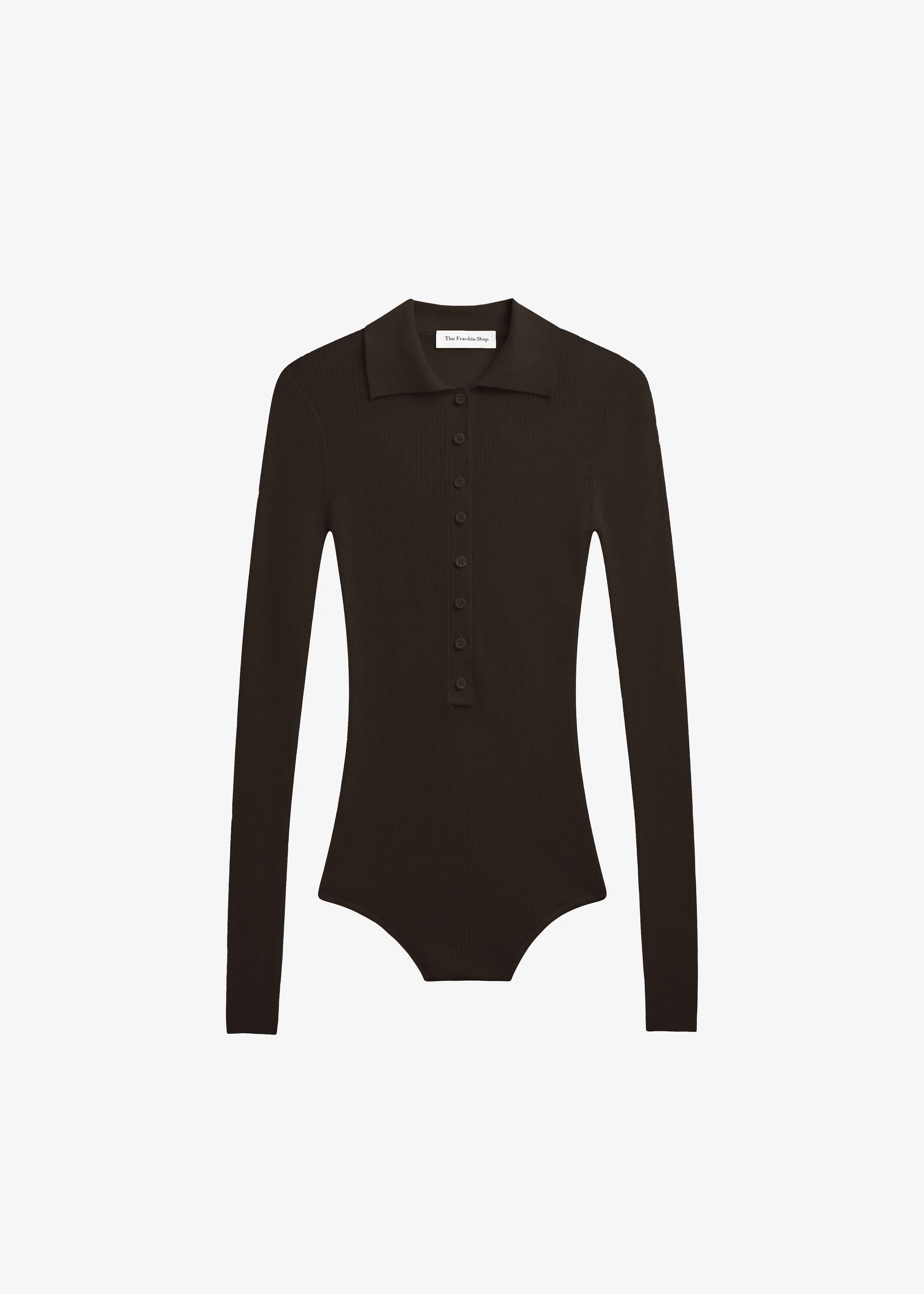 Solana Polo Bodysuit - Brown - Image 9