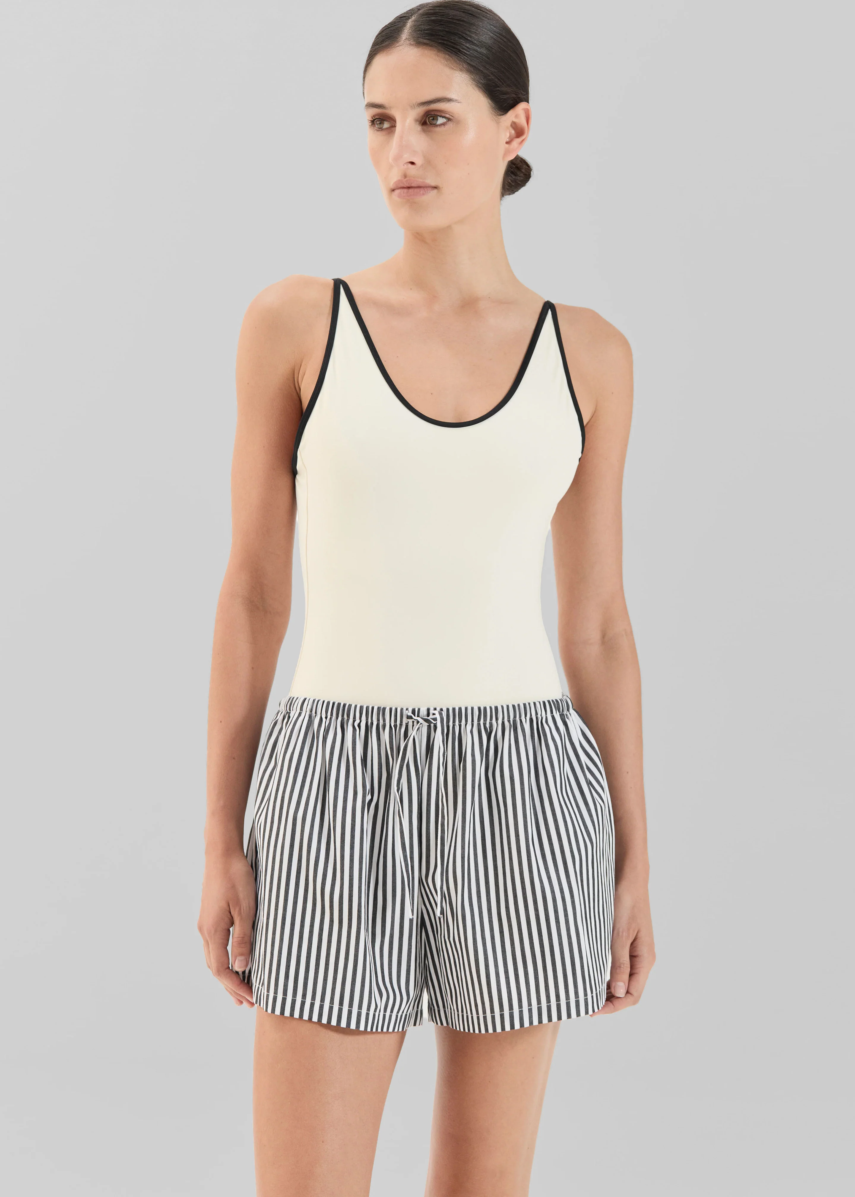 Solaqua Beau Shorts - Noir Stripe - Image 3