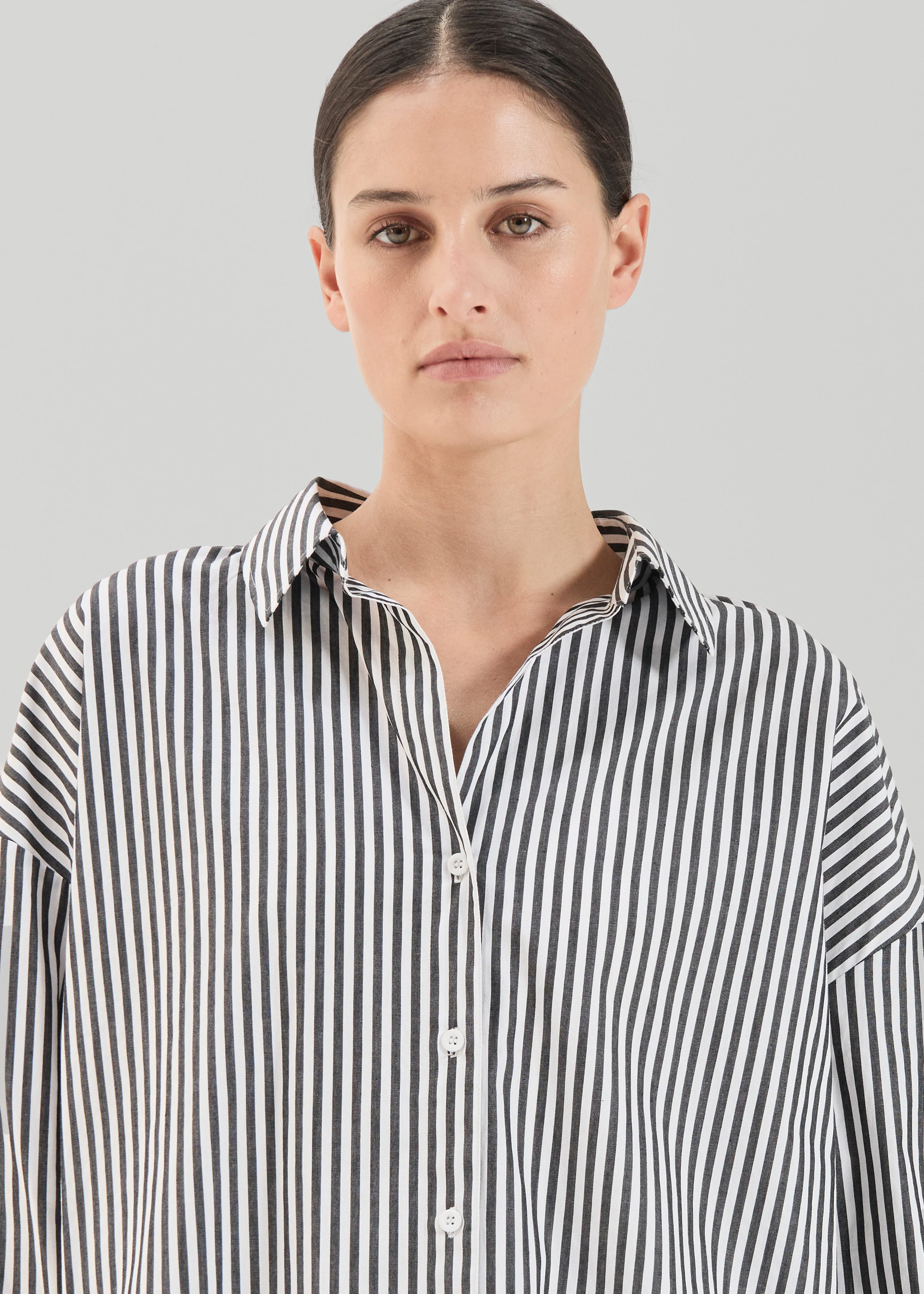 Solaqua Franca Shirt - Noir Stripe - Image 6