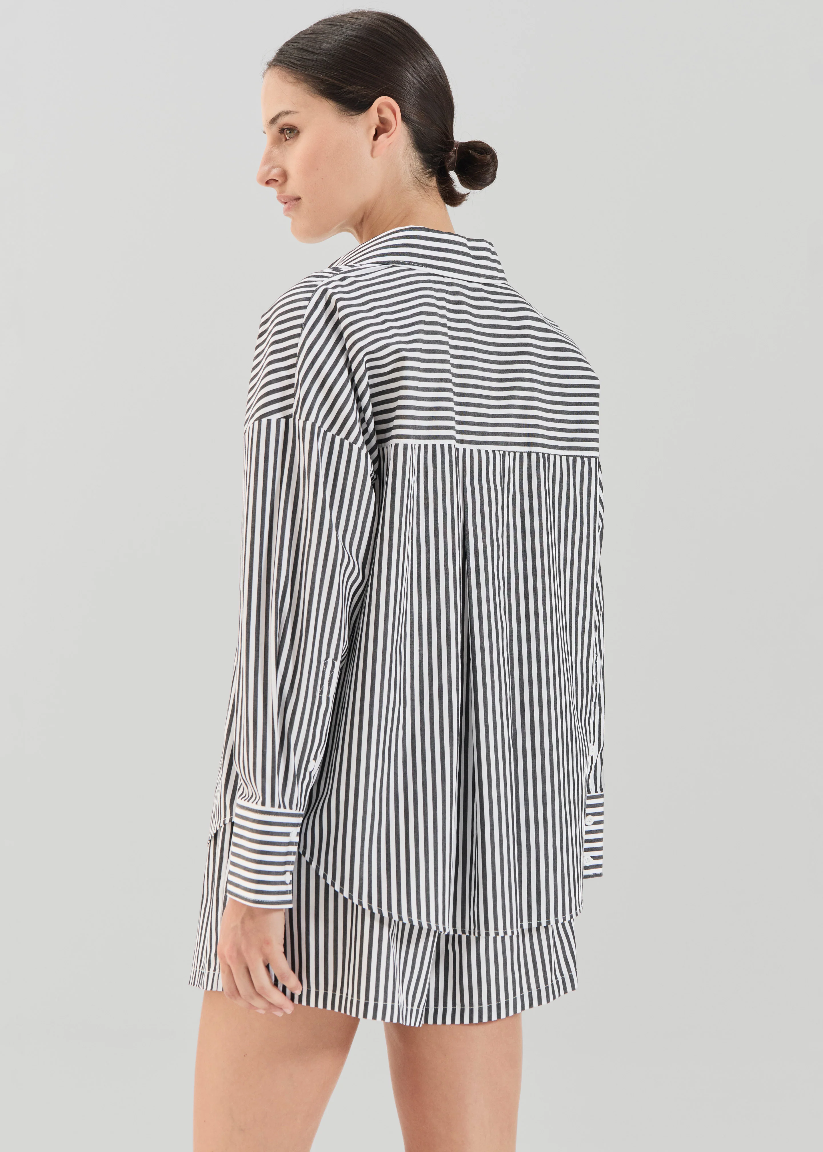 Solaqua Franca Shirt - Noir Stripe - Image 8