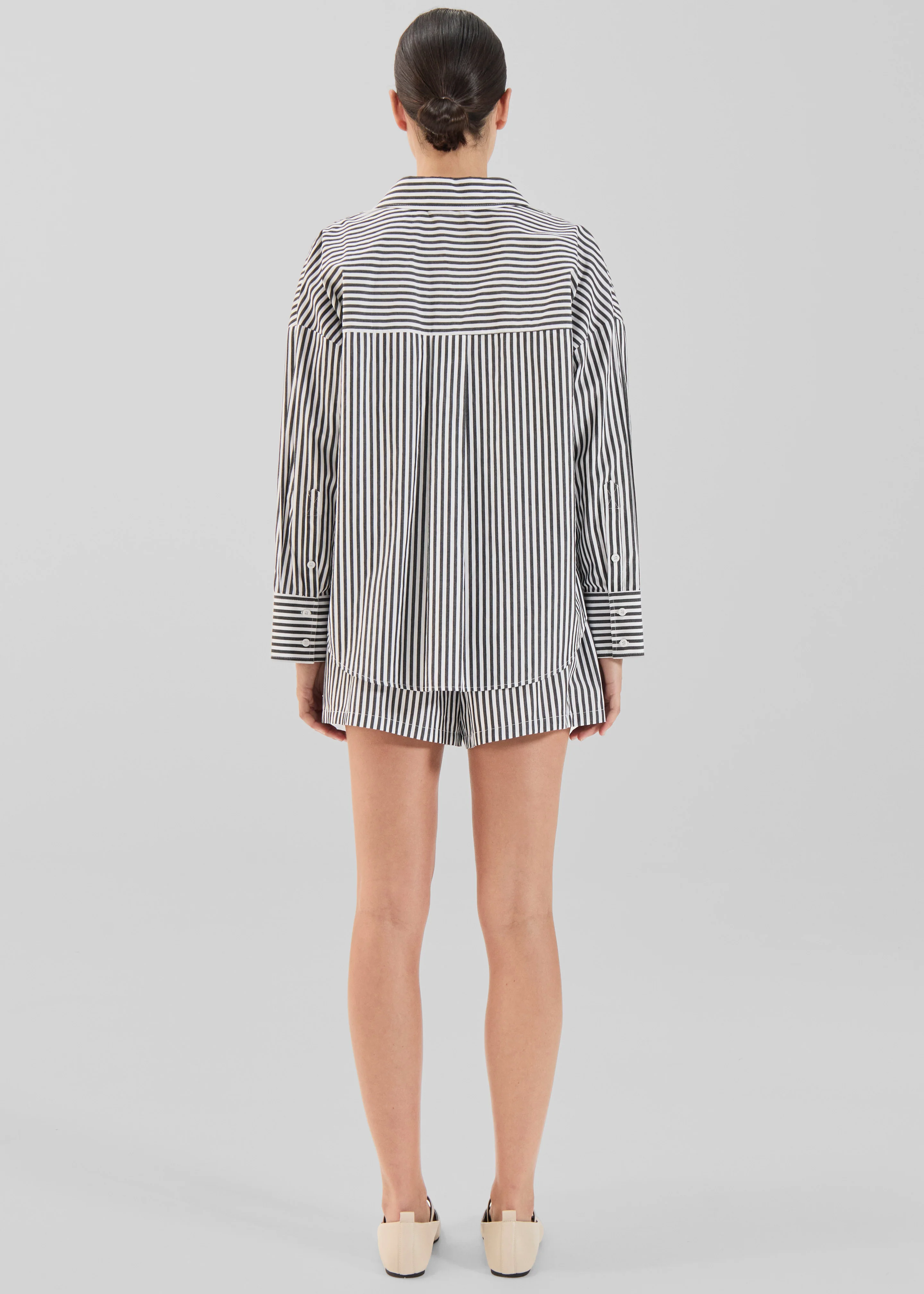 Solaqua Franca Shirt - Noir Stripe - Image 9