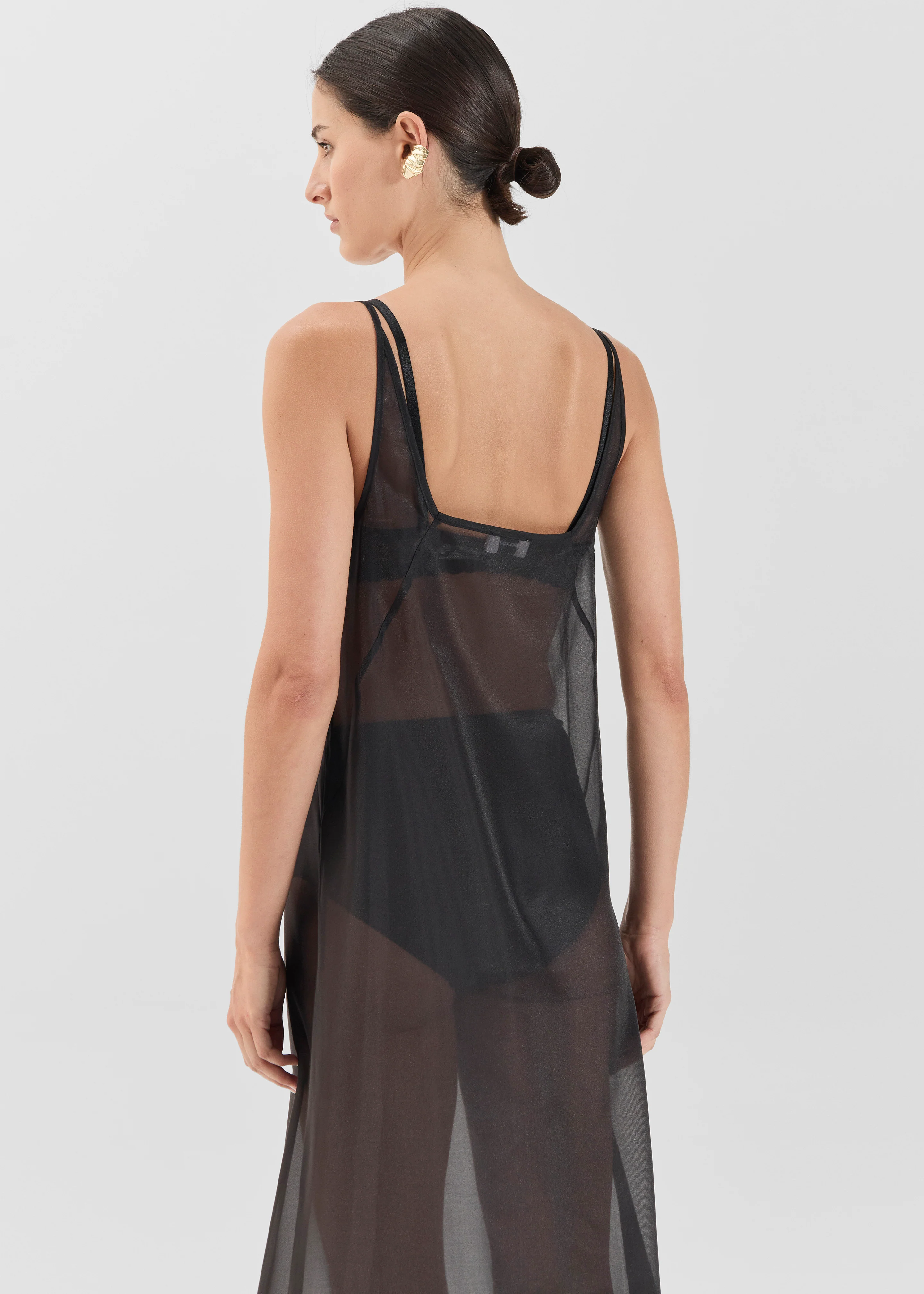 Solaqua Georgette Dress - Noir - Image 6