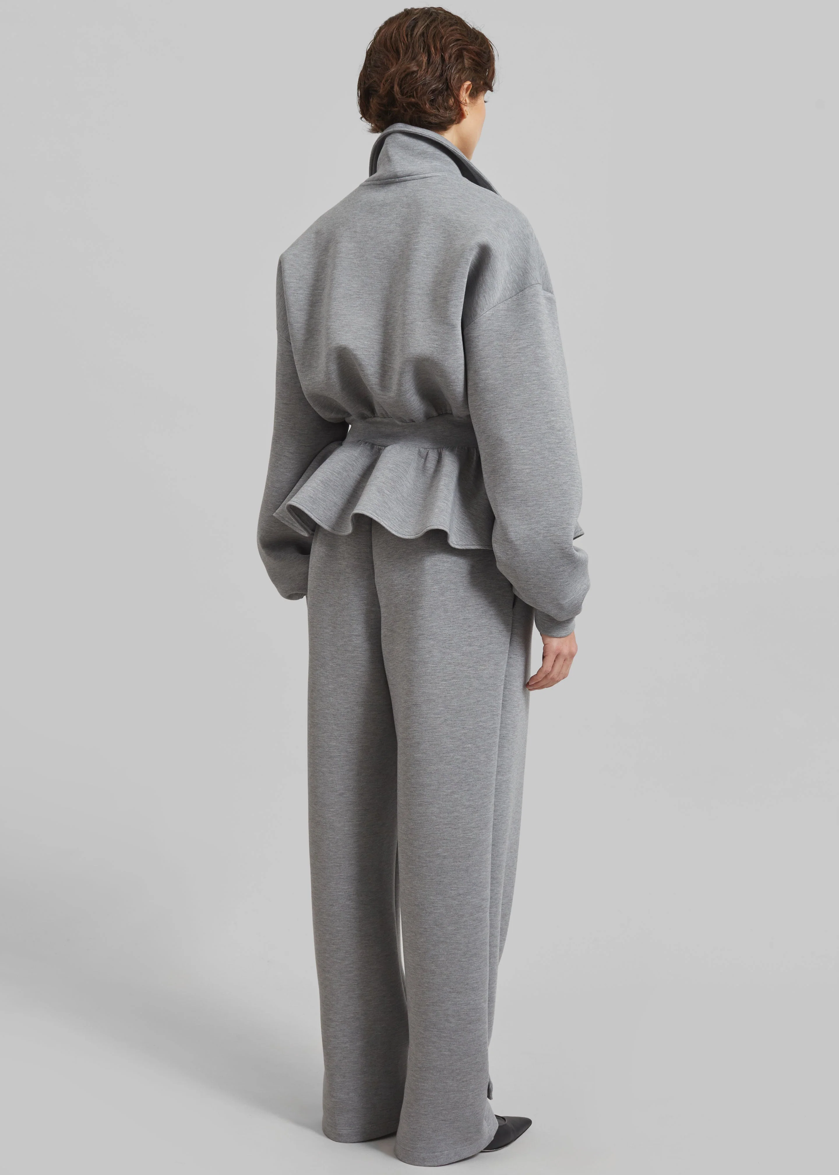 Sorelle Peplum Jacket - Grey - Image 6