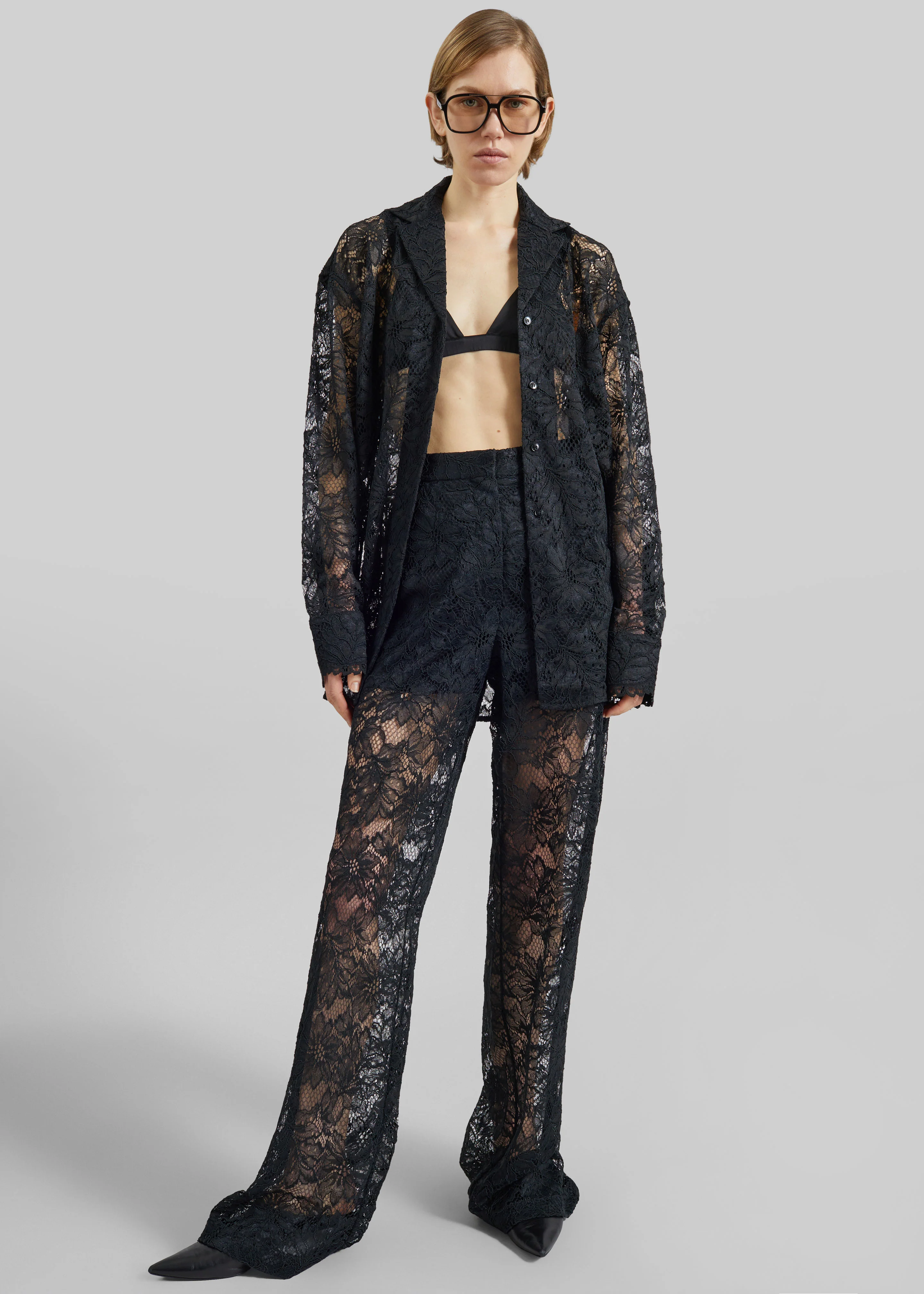 Sportmax Afoso Lace Trousers - Black - Image 4