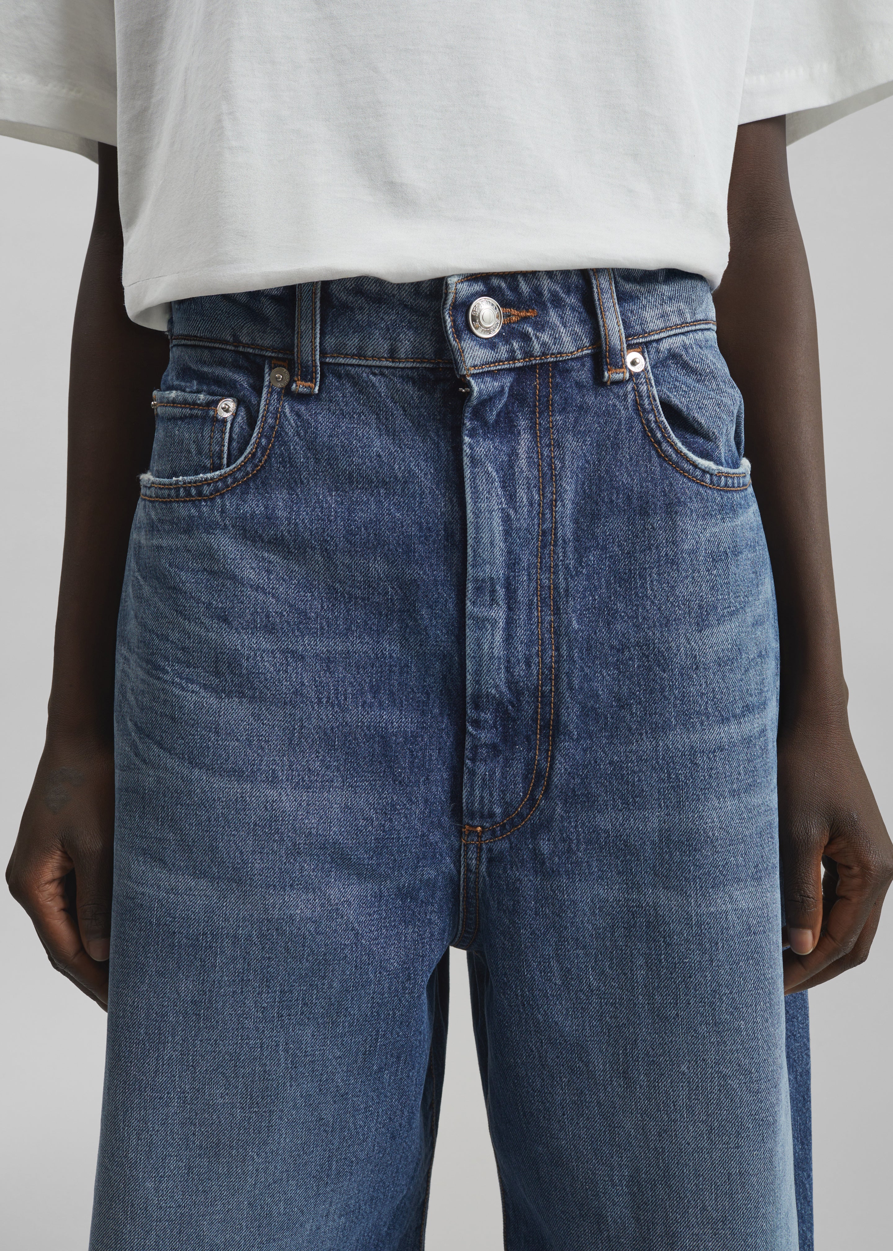 Sportmax Dangri Pants - Midnight Blue - Image 3