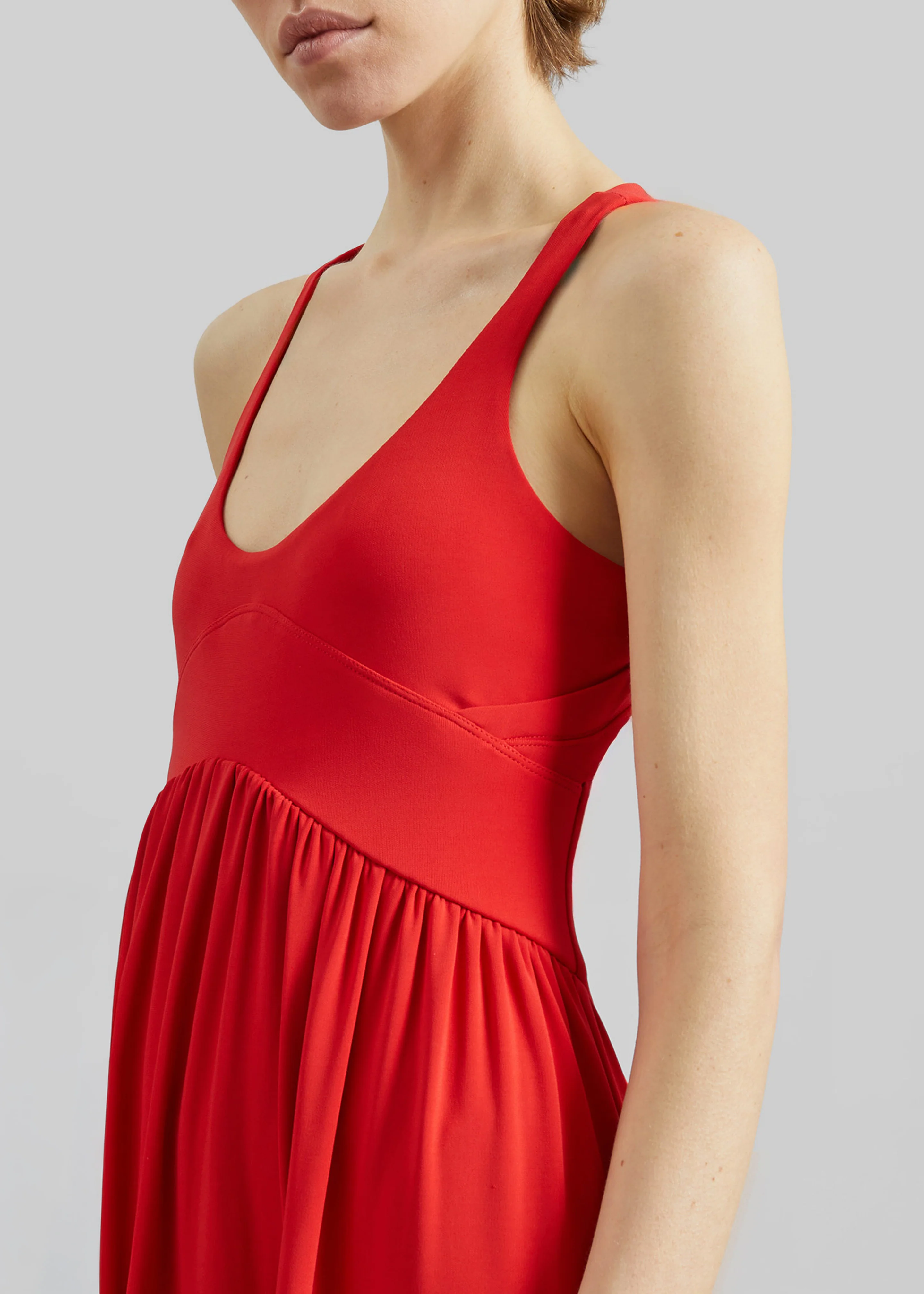 Sportmax Panino Long Dress - Coral - Image 4