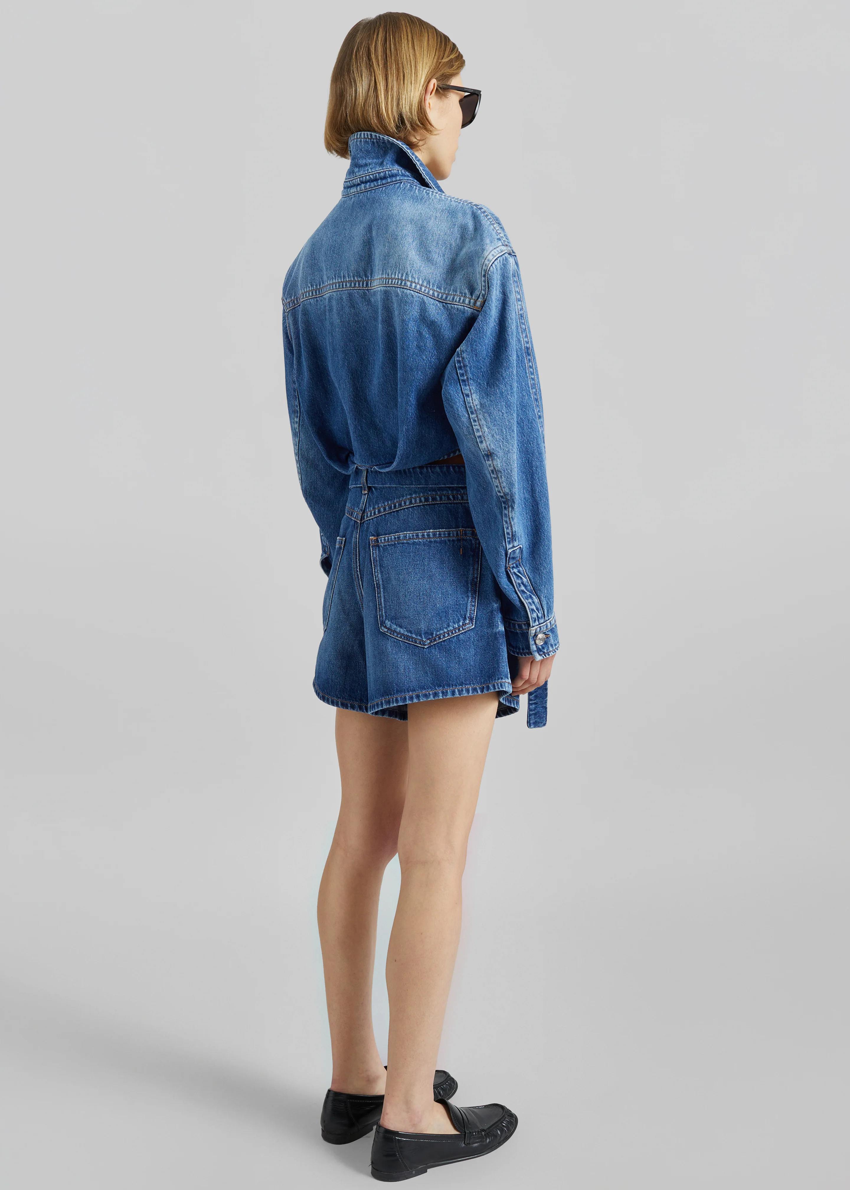 Sportmax Pevera Denim Shirt - Midnight Blue - Image 6