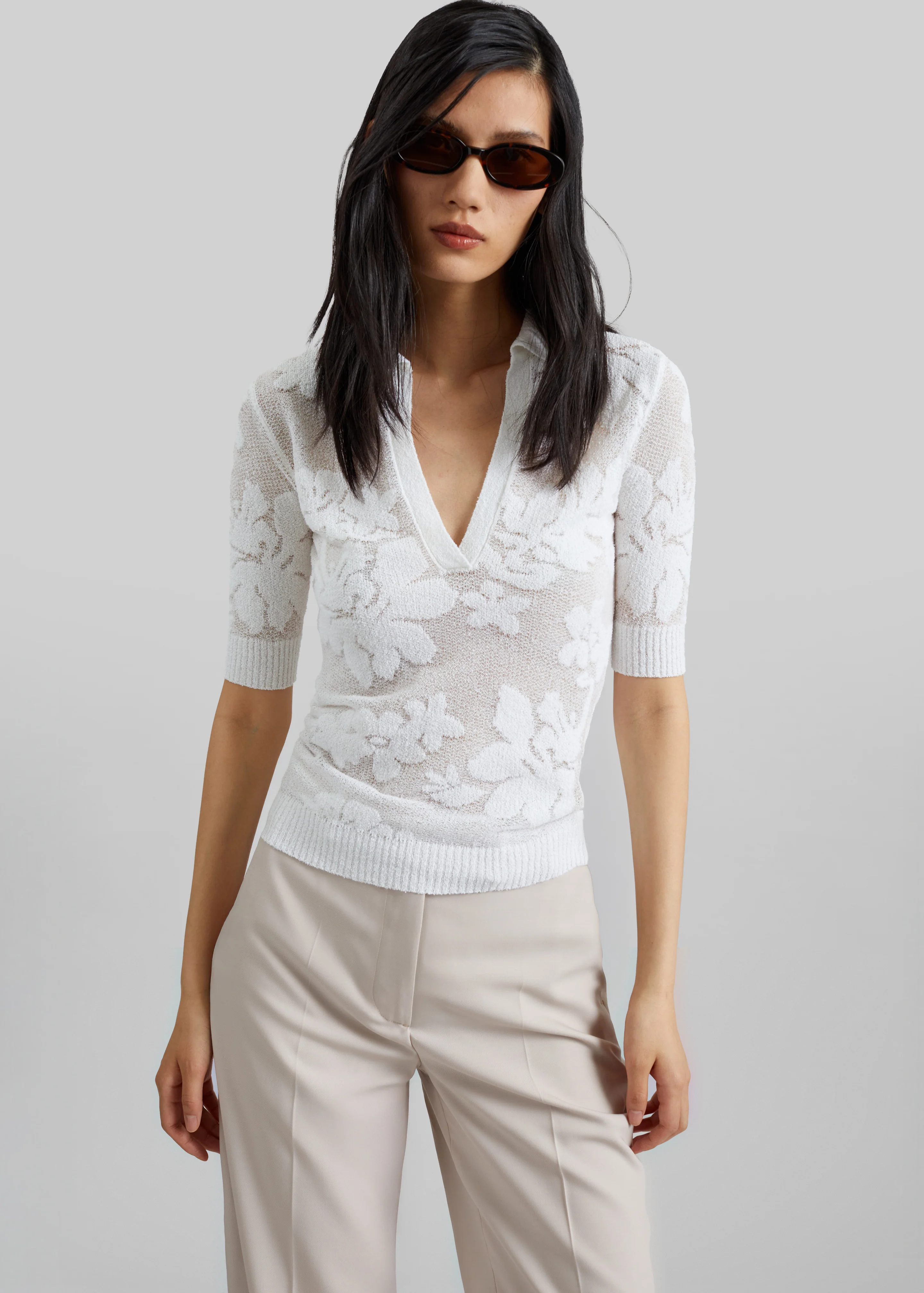 Sportmax Tabarin Polo Shirt - White - Image 2
