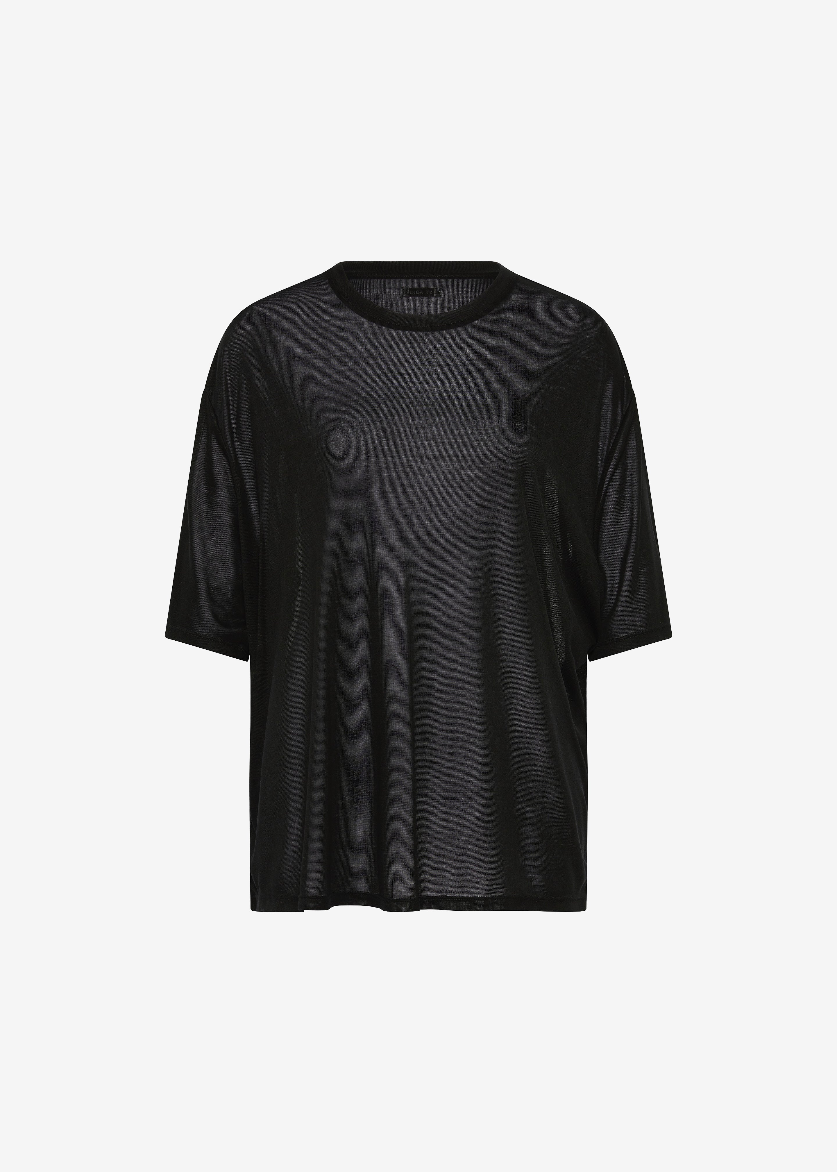 St. Agni Fine Jersey Relaxed Tee - Black - Image 5
