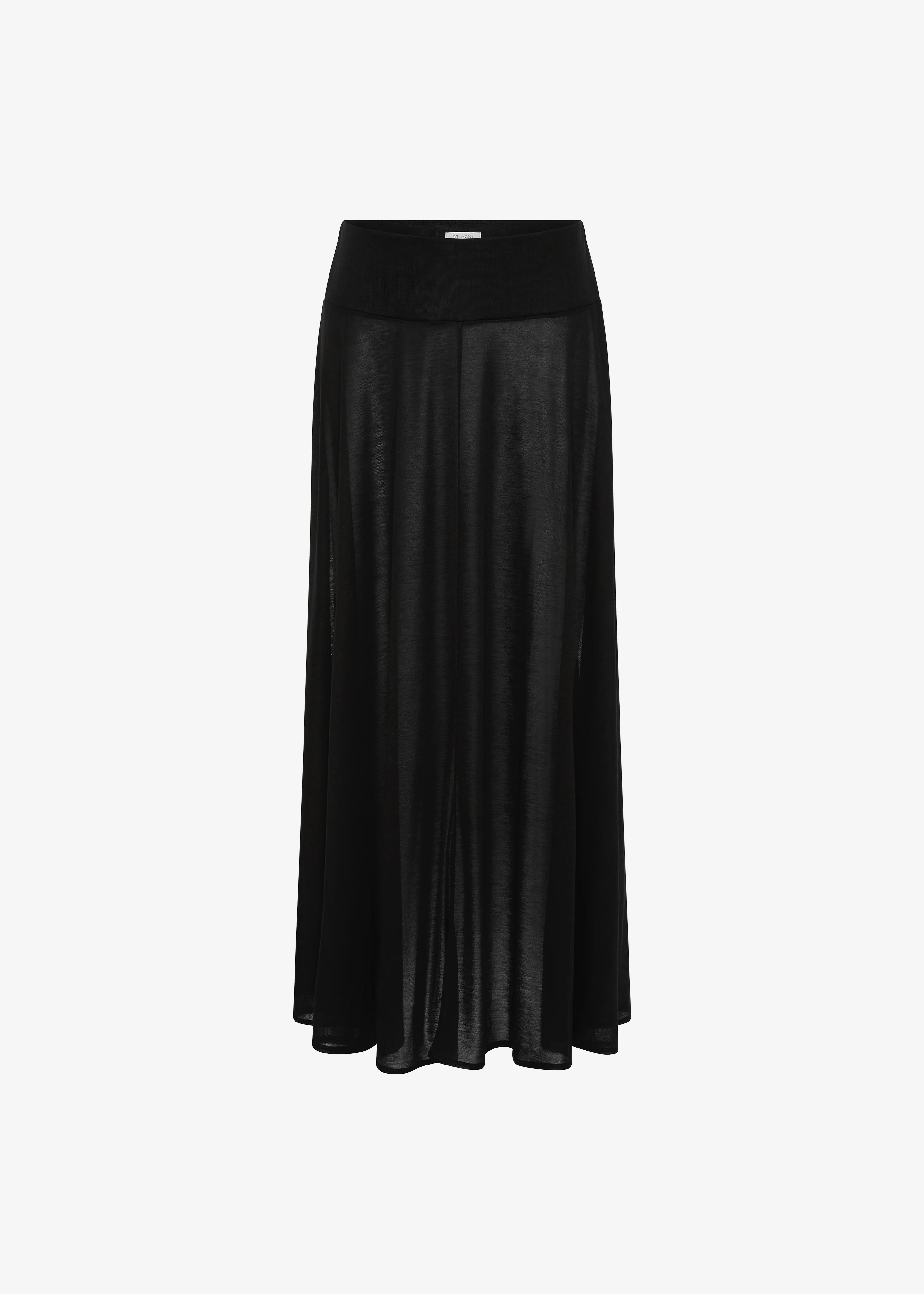 St. Agni Fluid Jersey Skirt - Black - Image 6