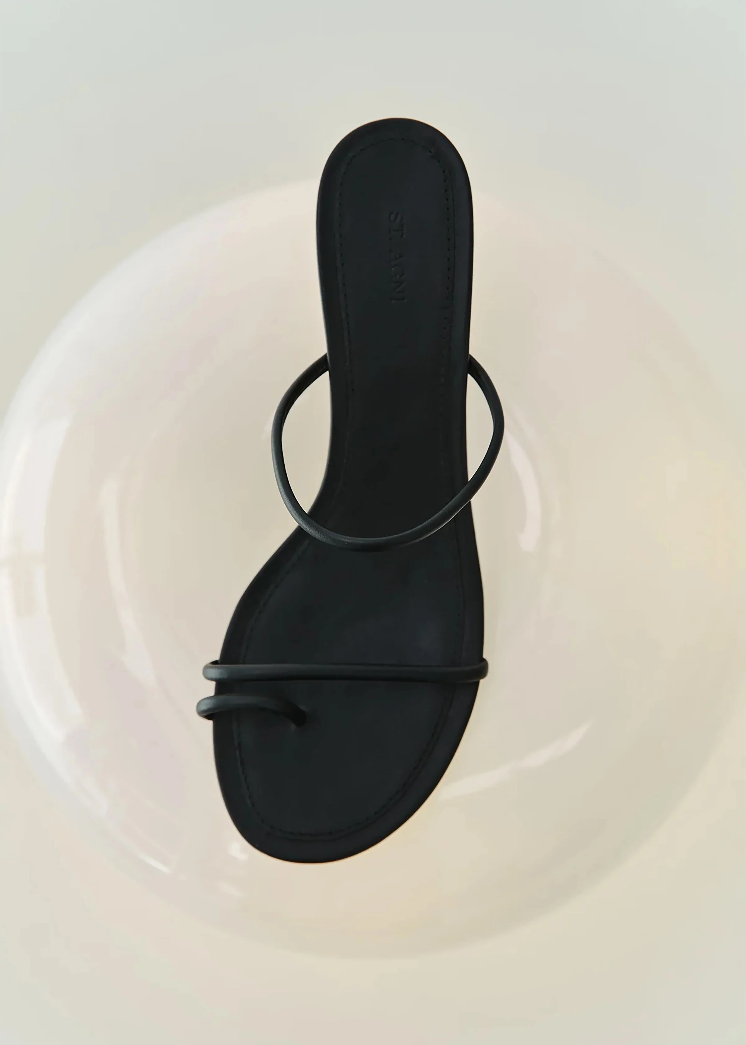 St. Agni Minimal Strap Heels - Black - Image 4