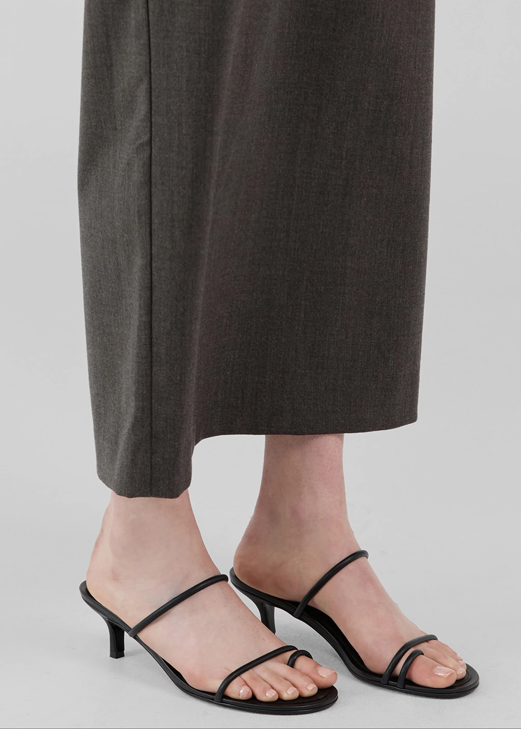 St. Agni Minimal Strap Heels - Black - Image 7