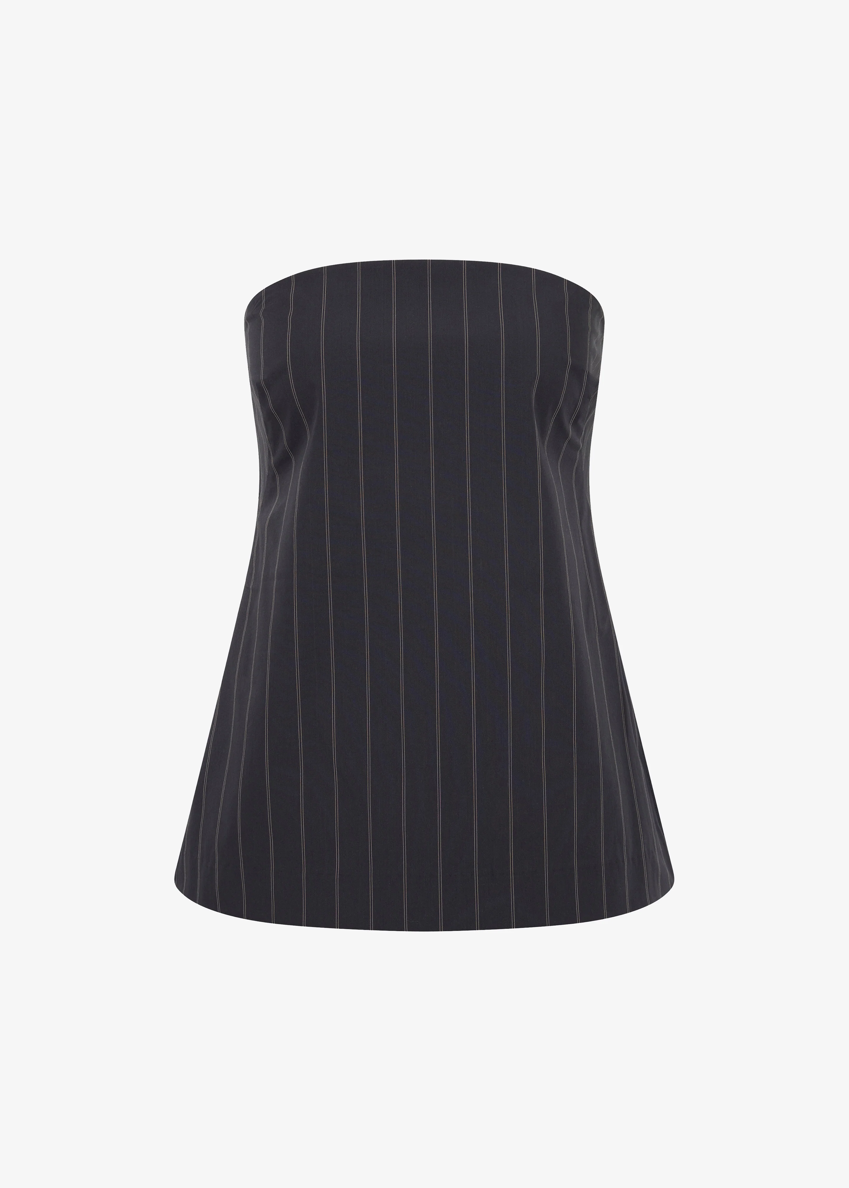 St. Agni Strapless Rouleau Tie Top - Ink Stripe - Image 8