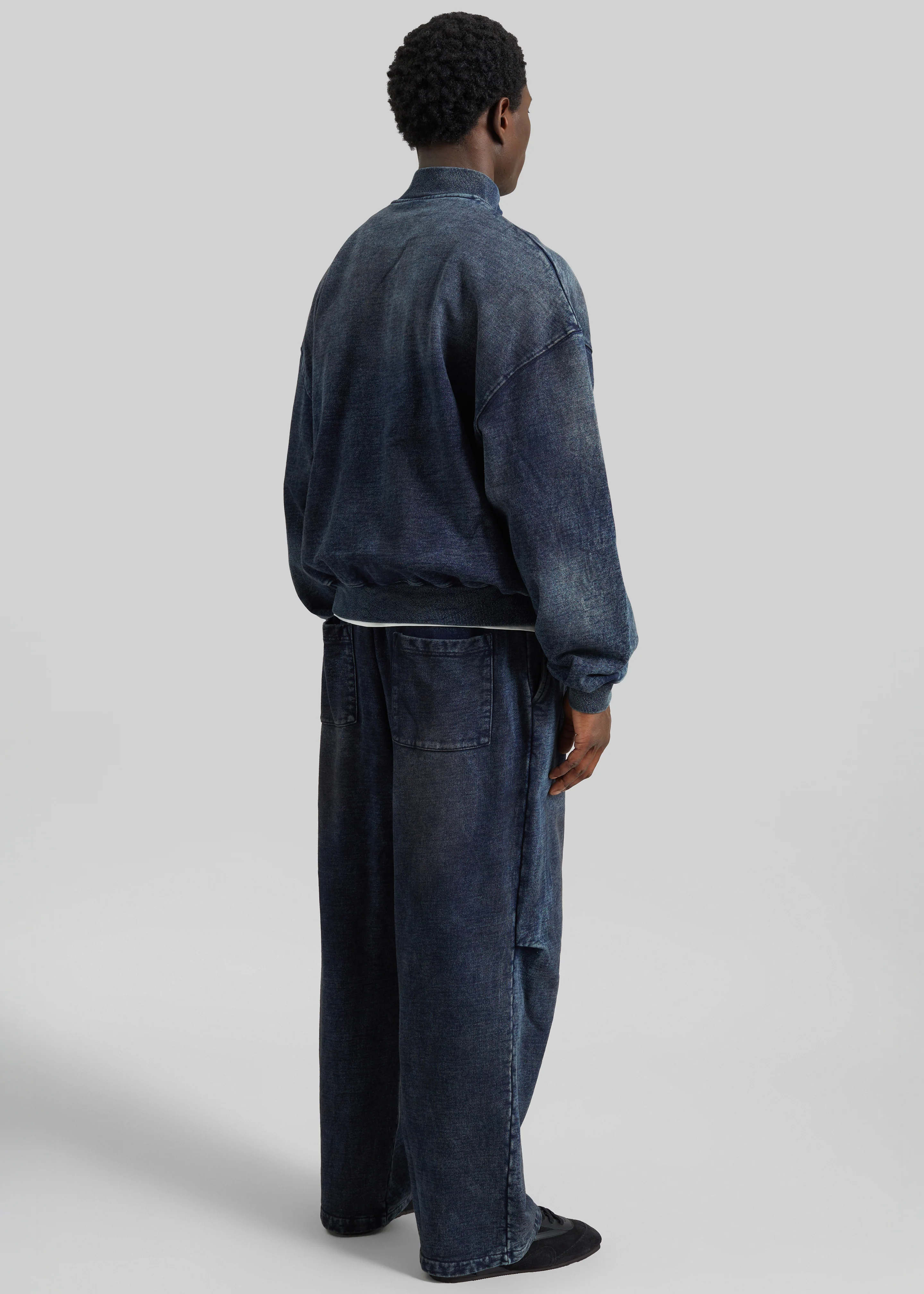 Stamford Zip-Up Jacket - Medium Wash - Image 6