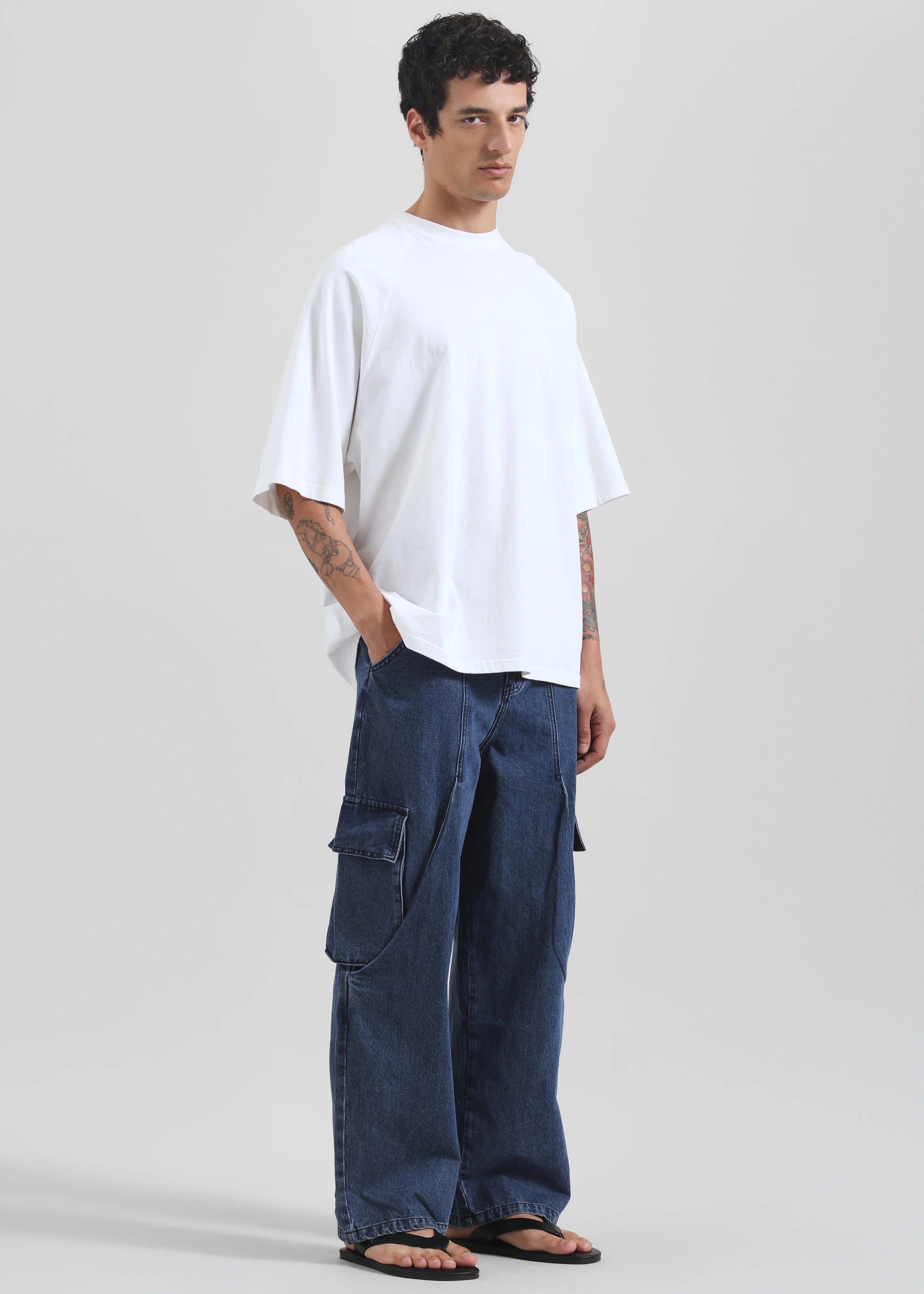 Stobra Cargo Jeans - Medium Wash - Image 5