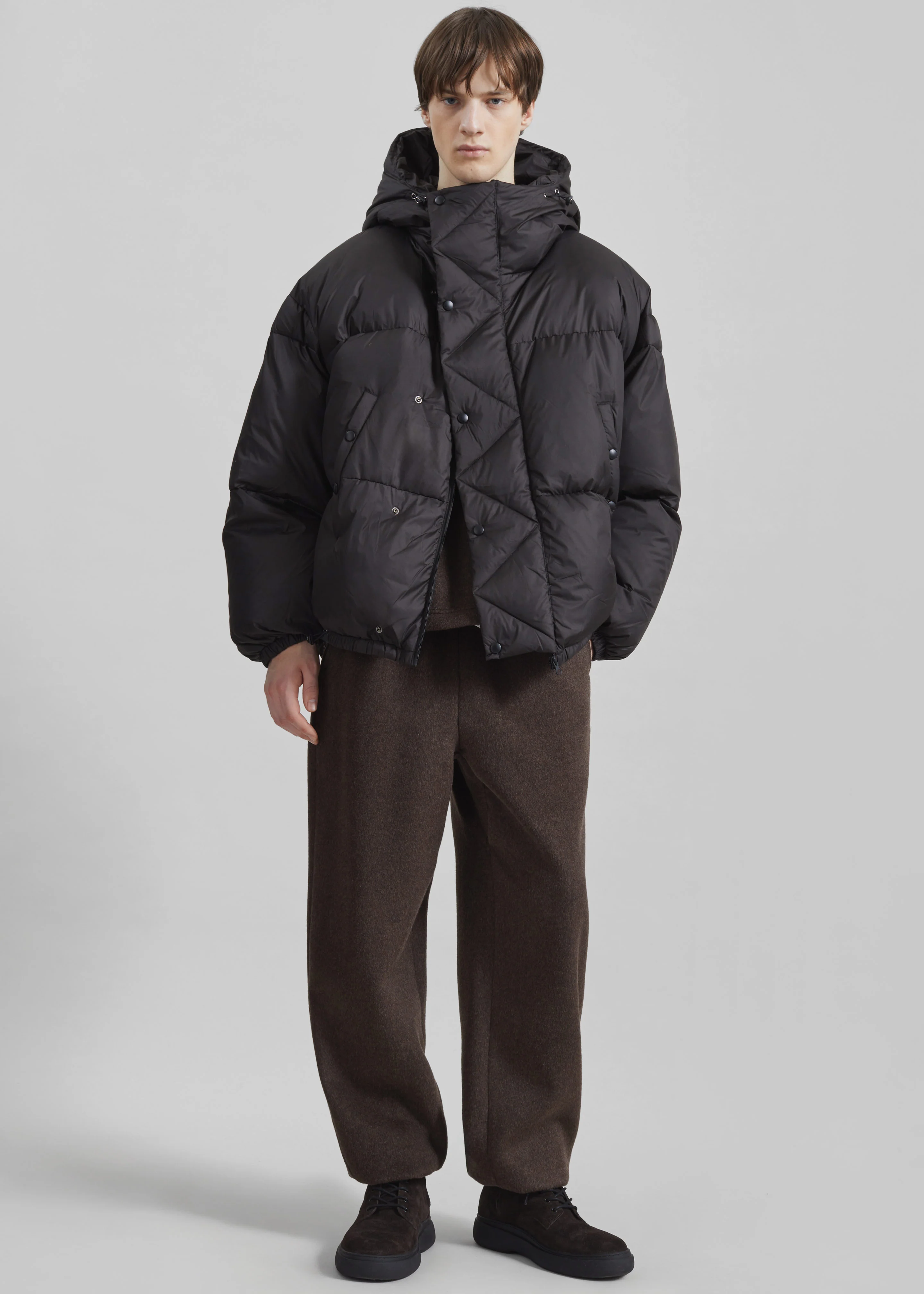 Strabane Puffer Jacket - Black - Image 5