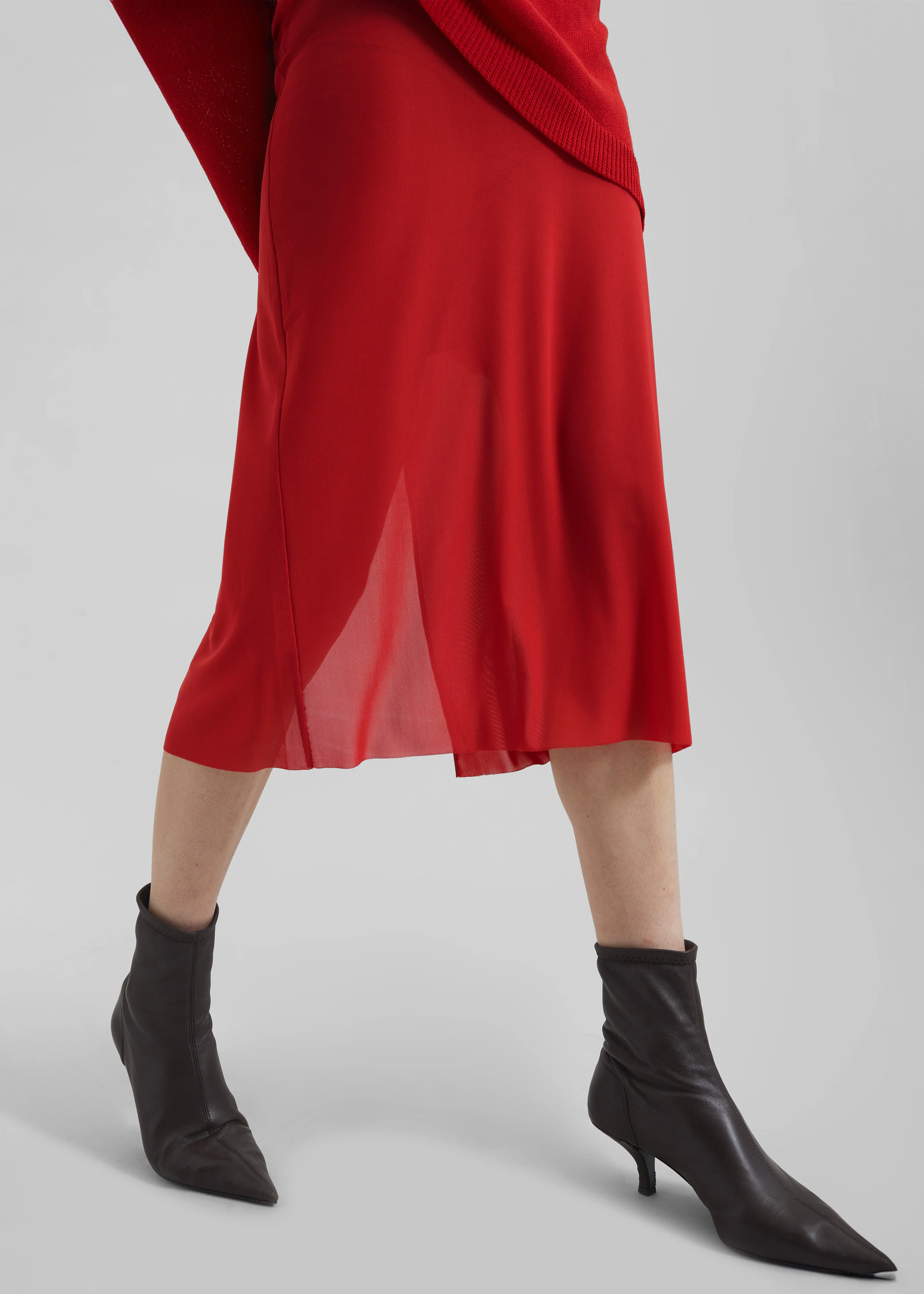 Suva Sheer Skirt - Red - Image 3
