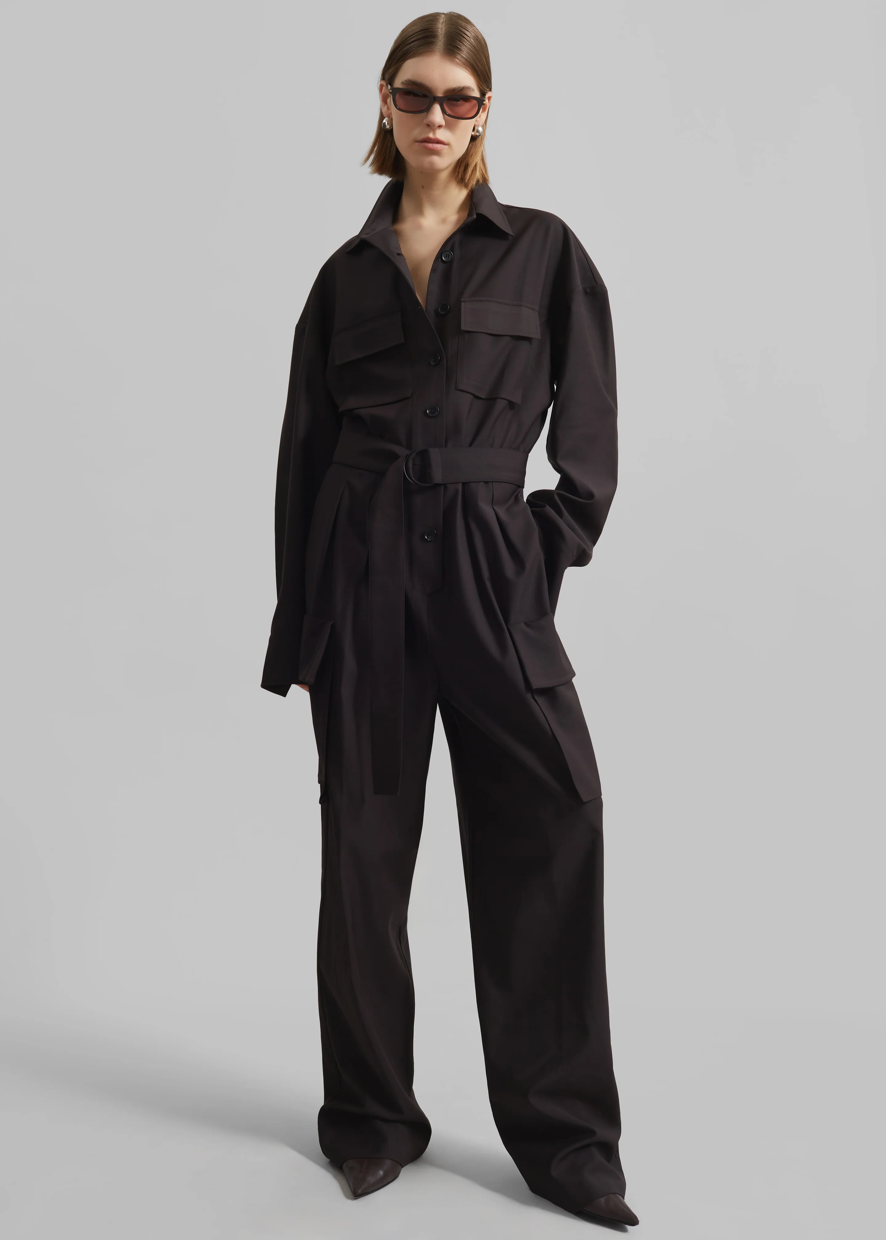Suzie Jumpsuit - Brown - Image 3