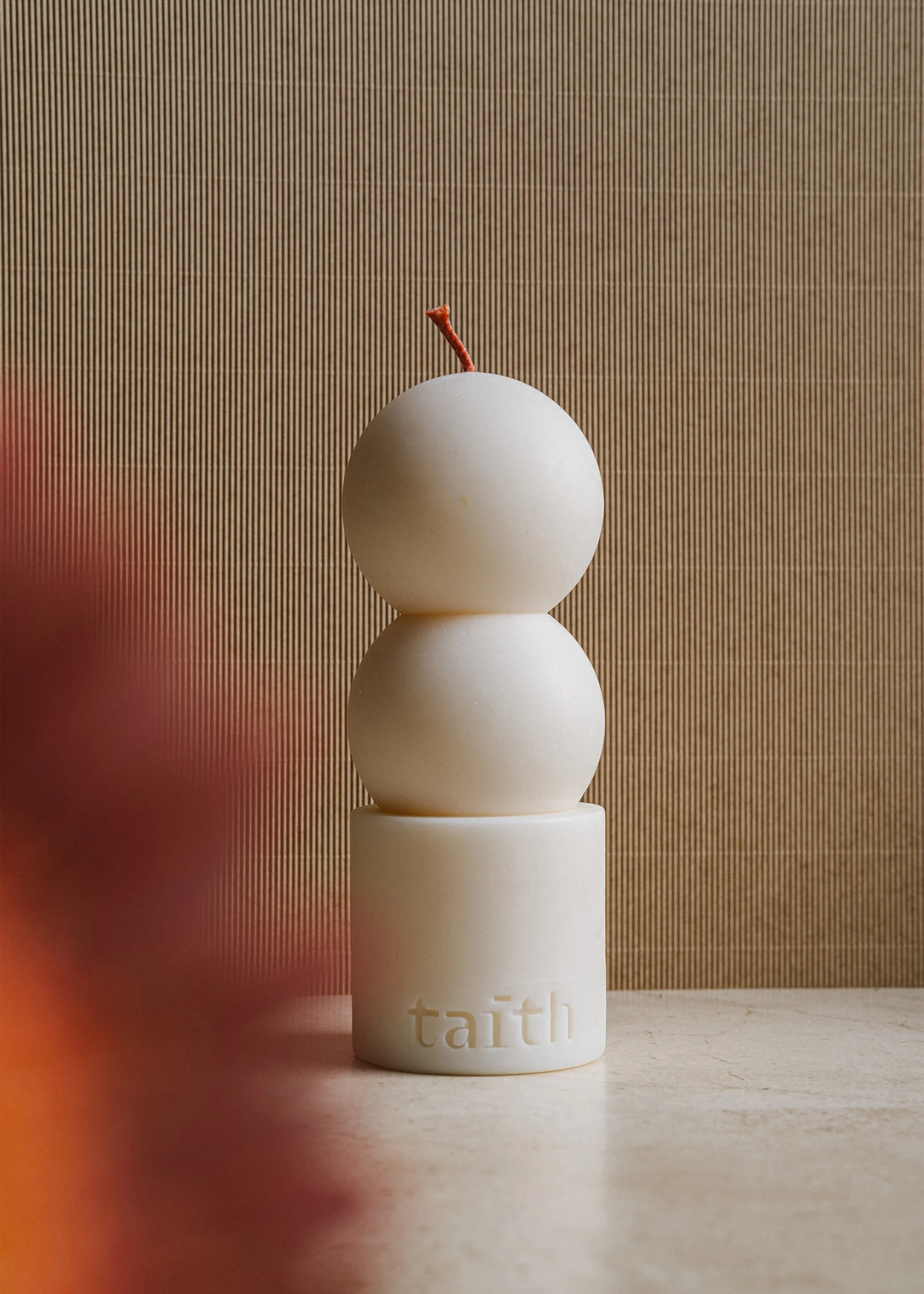 Taith Lilu Candle - Cream - Image 2