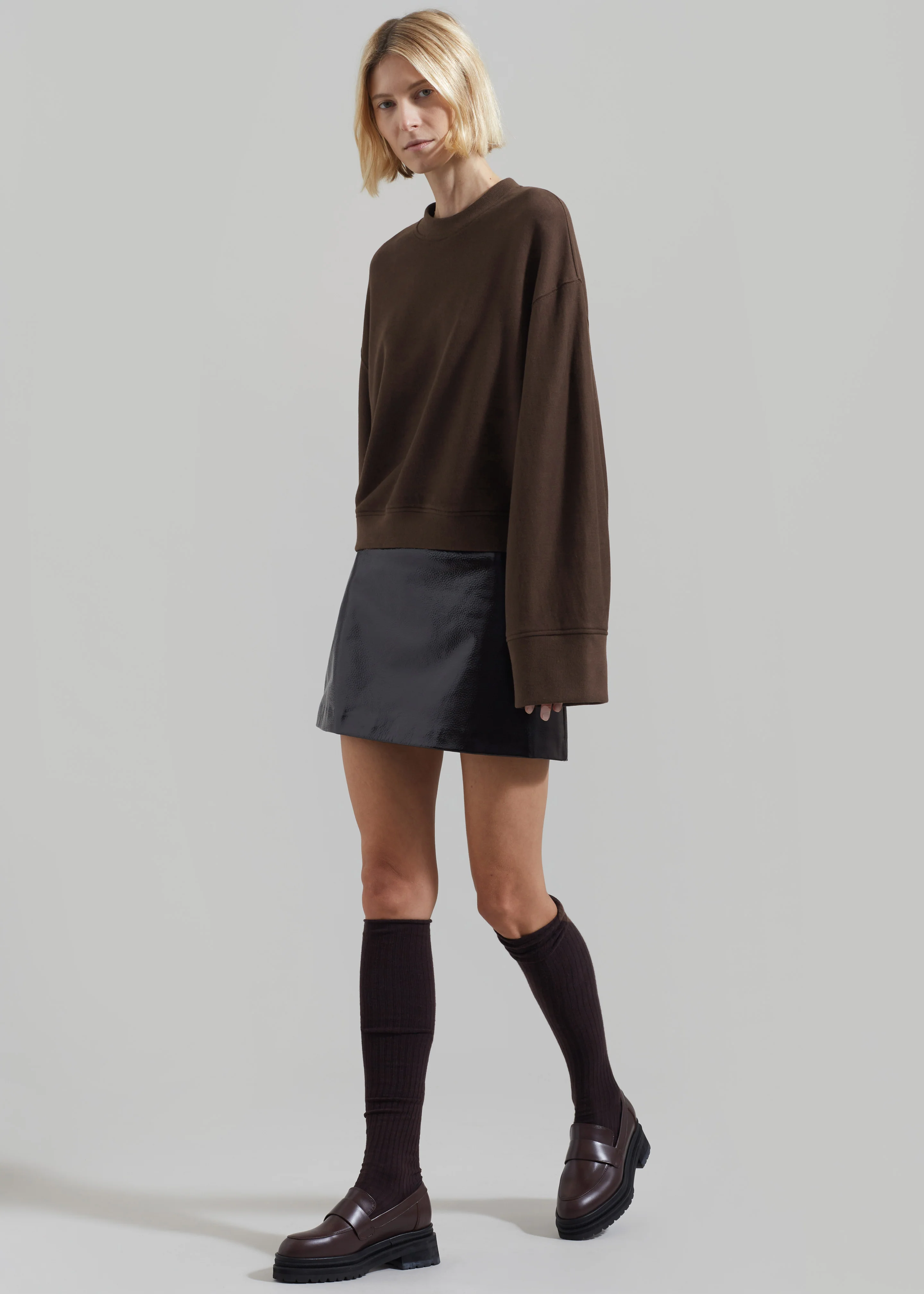 Talia Sweatshirt - Brown - Image 3