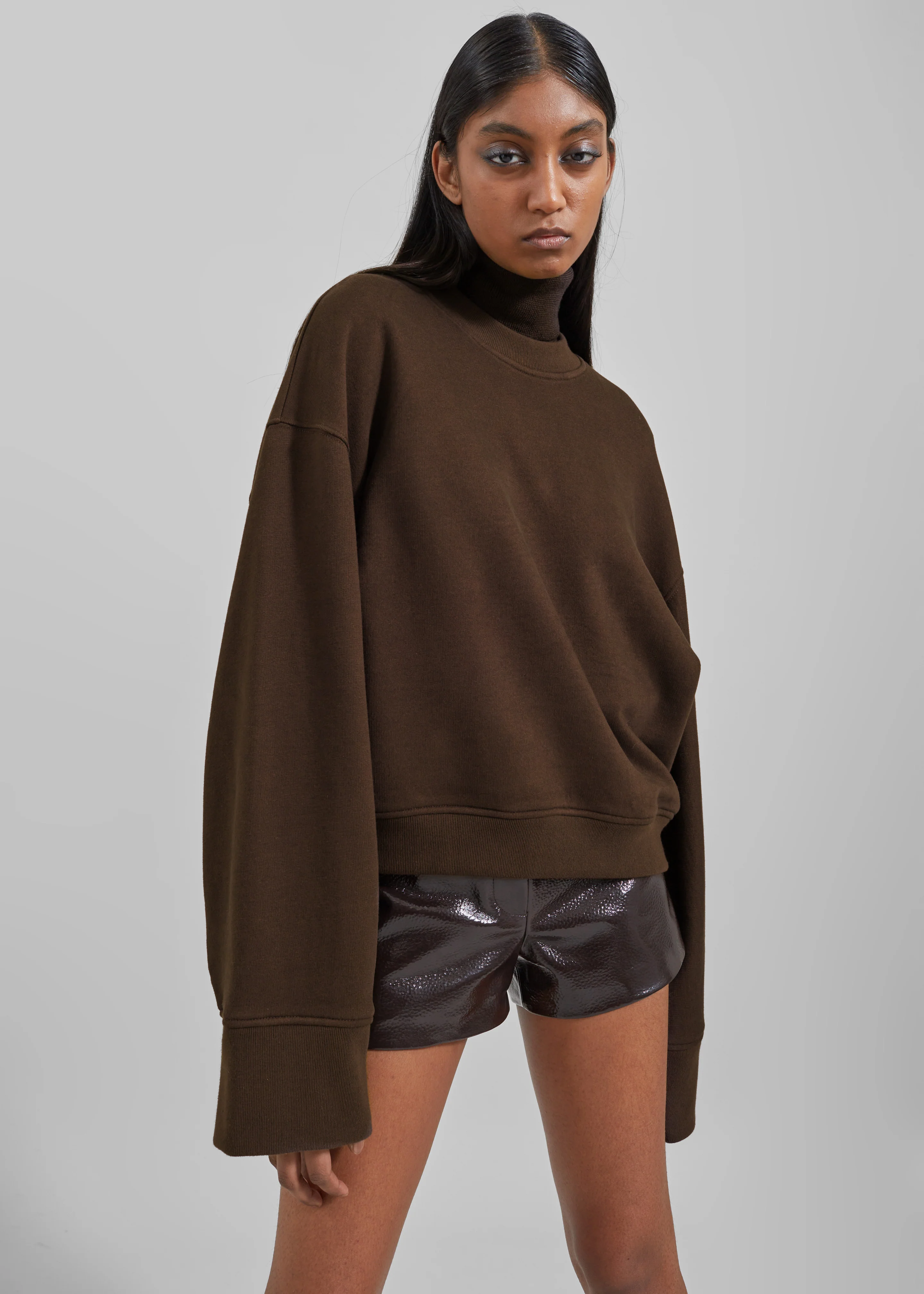 Talia Sweatshirt - Brown - Image 5