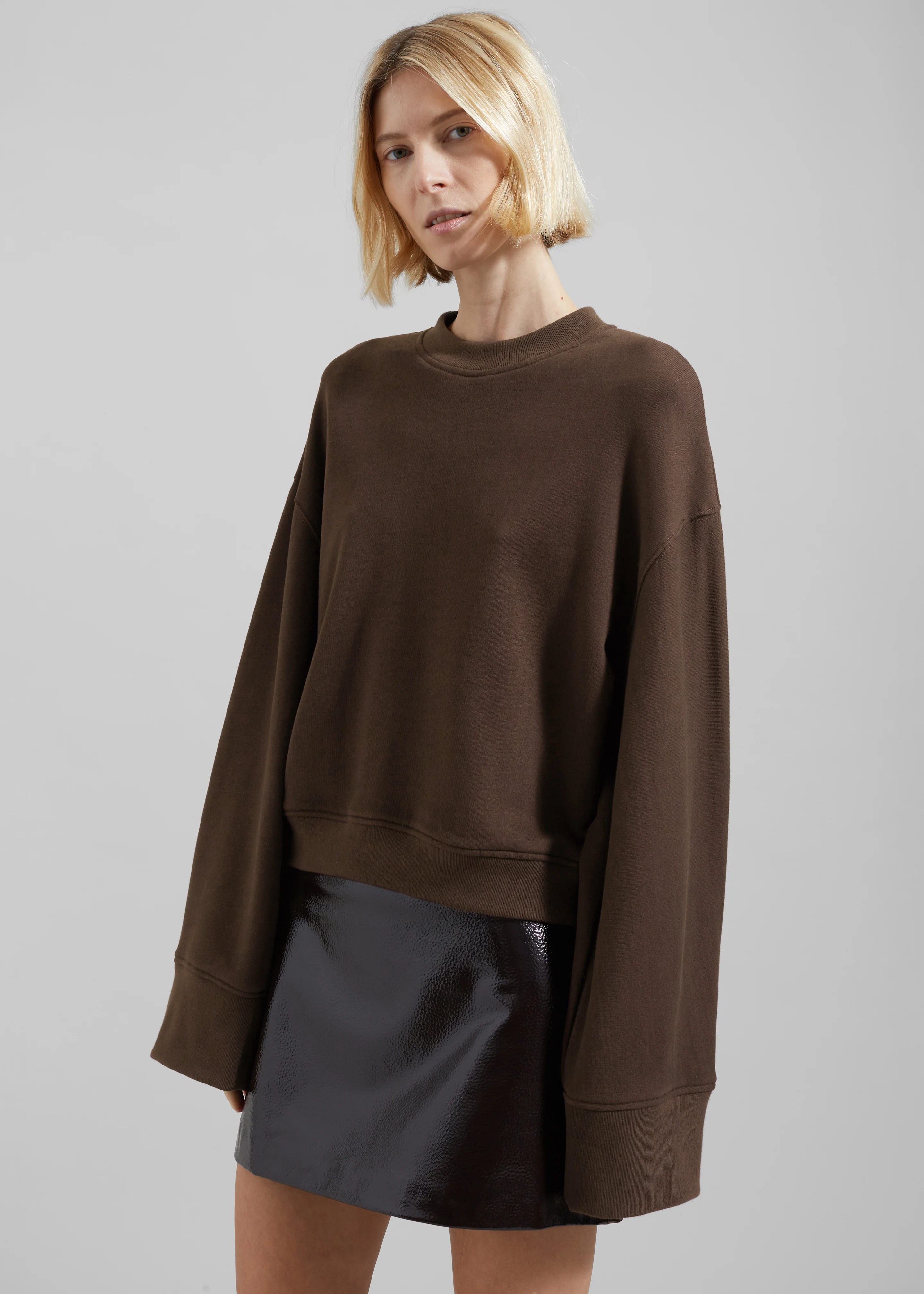Talia Sweatshirt - Brown - Image 9