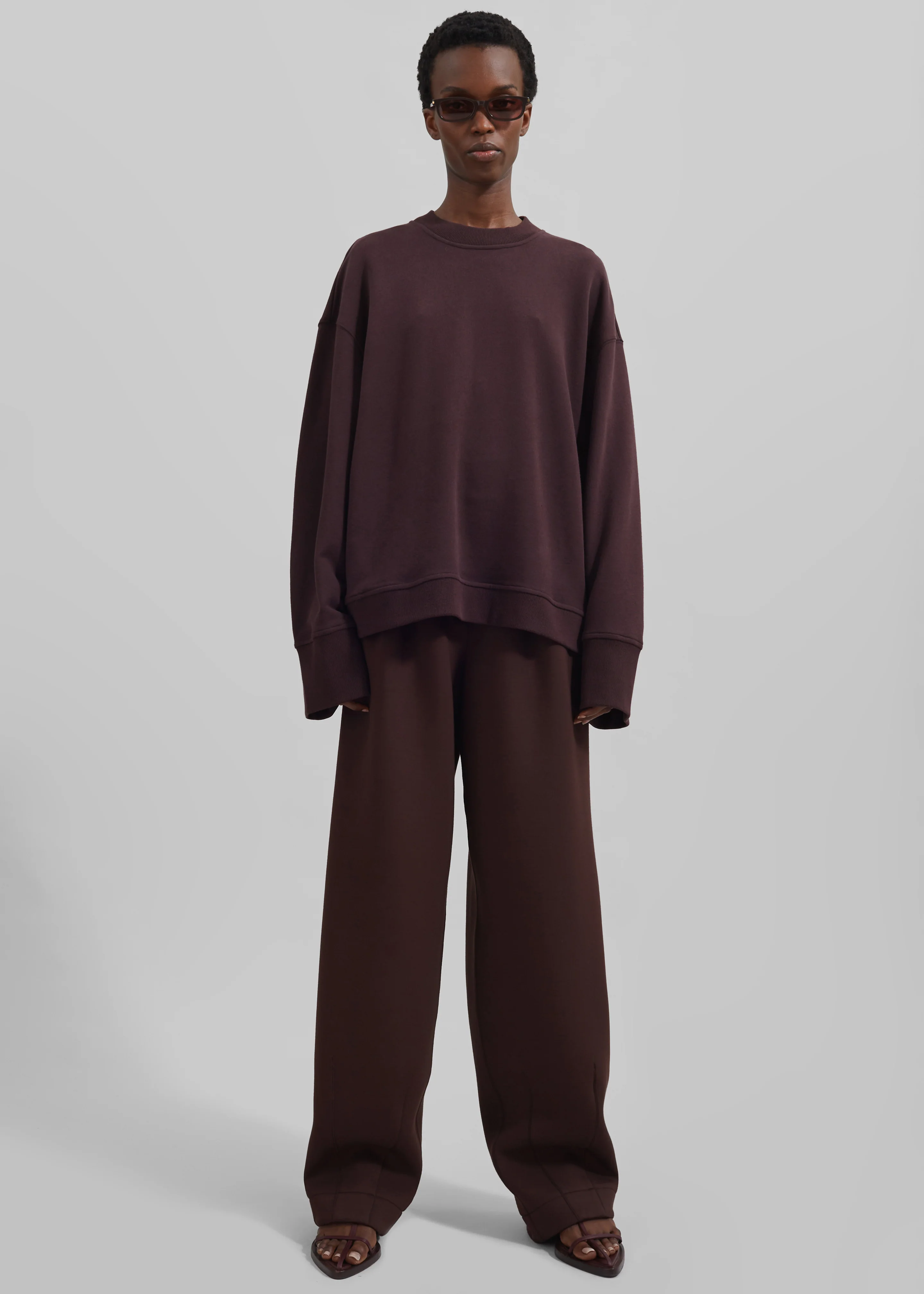 Talia Sweatshirt - Dark Plum - Image 3