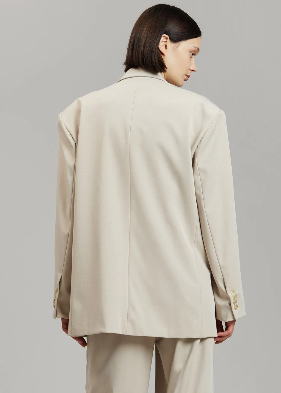 Tansy Oversized Blazer - Beige - Image 12
