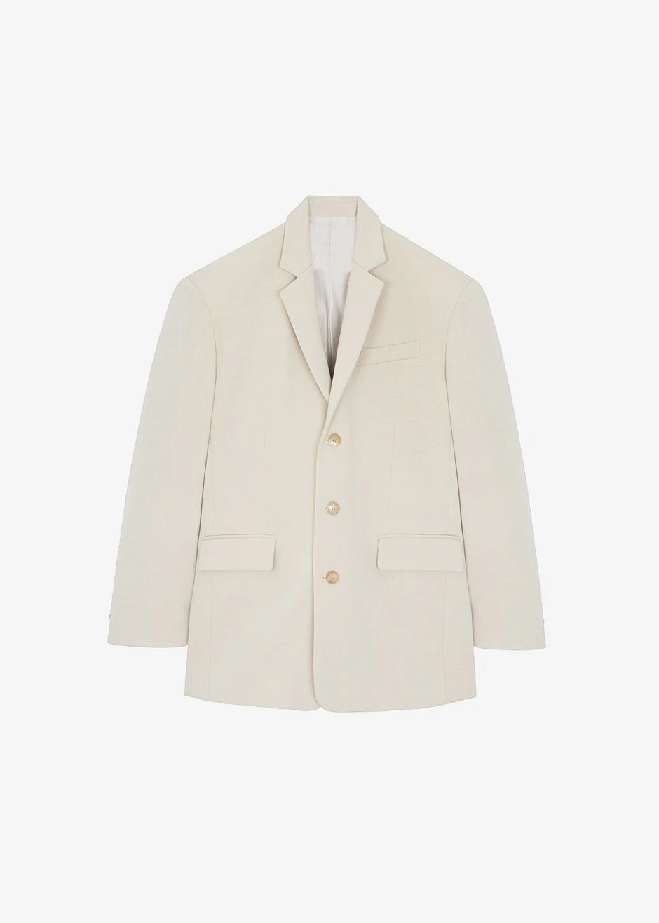 Tansy Oversized Blazer - Beige - Image 13