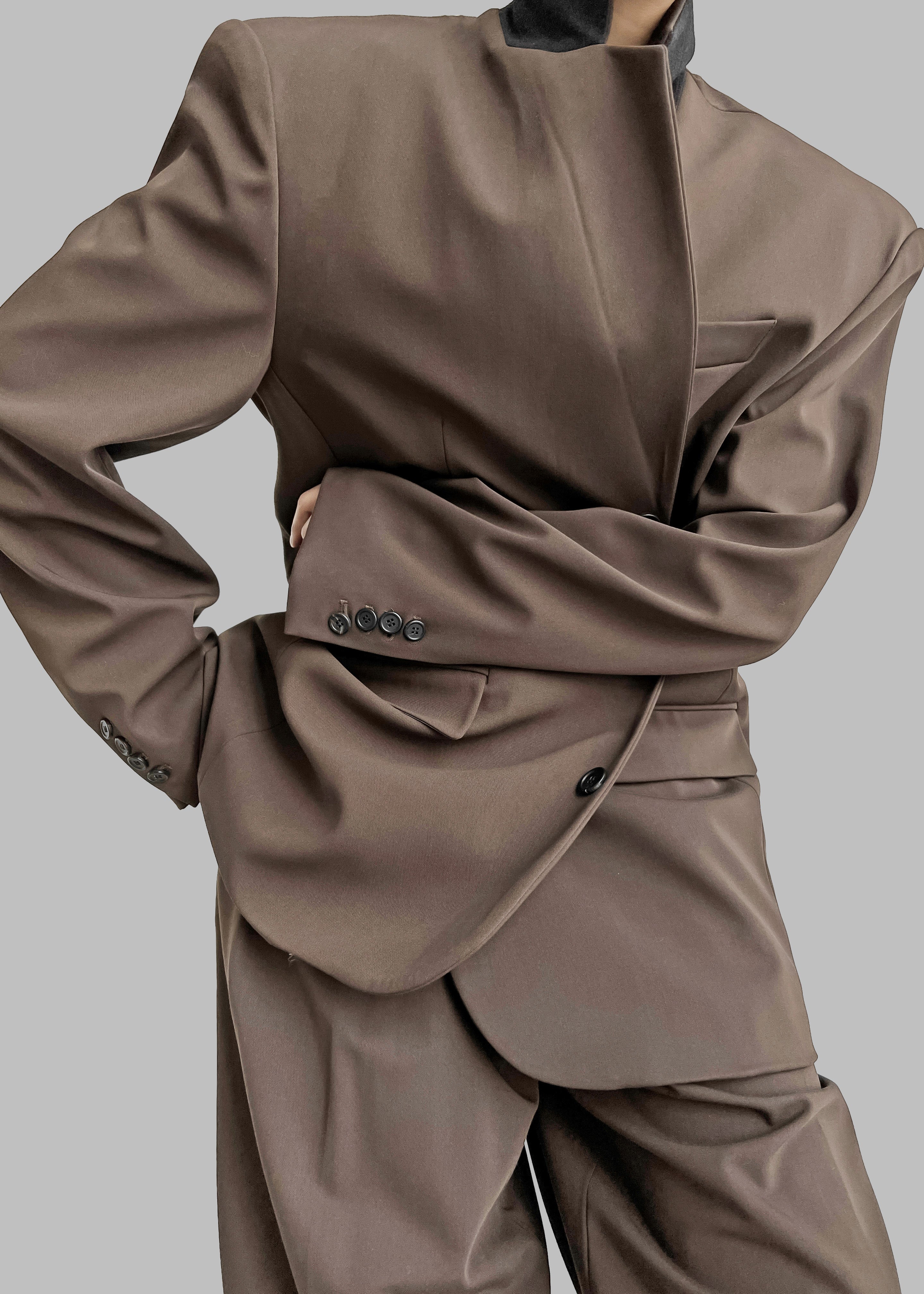 Tansy Oversized Blazer - Olive - Image 11